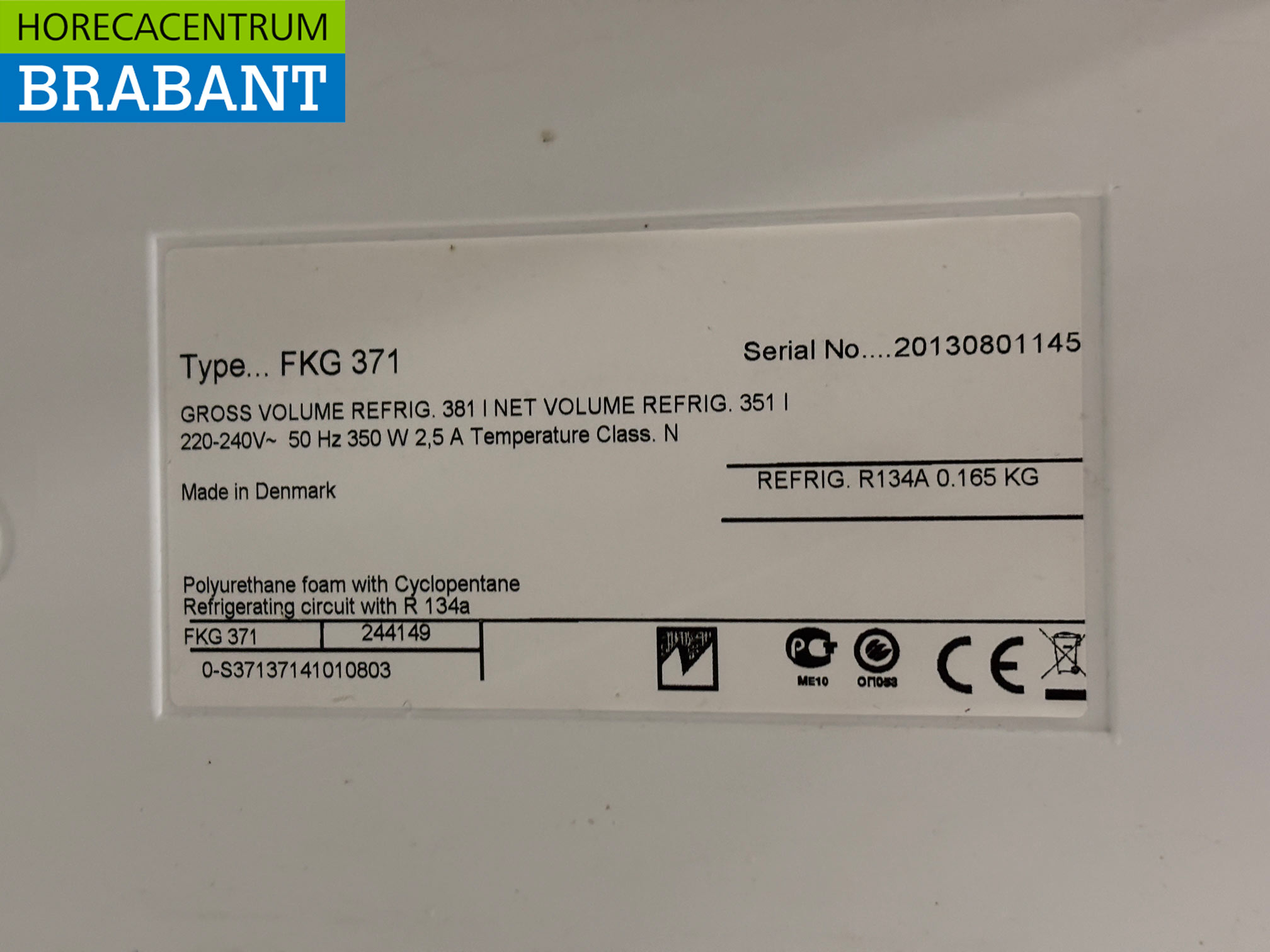 Vestfrost Glasdeurkoeling 381 liter 230V Horeca - Afbeelding 5