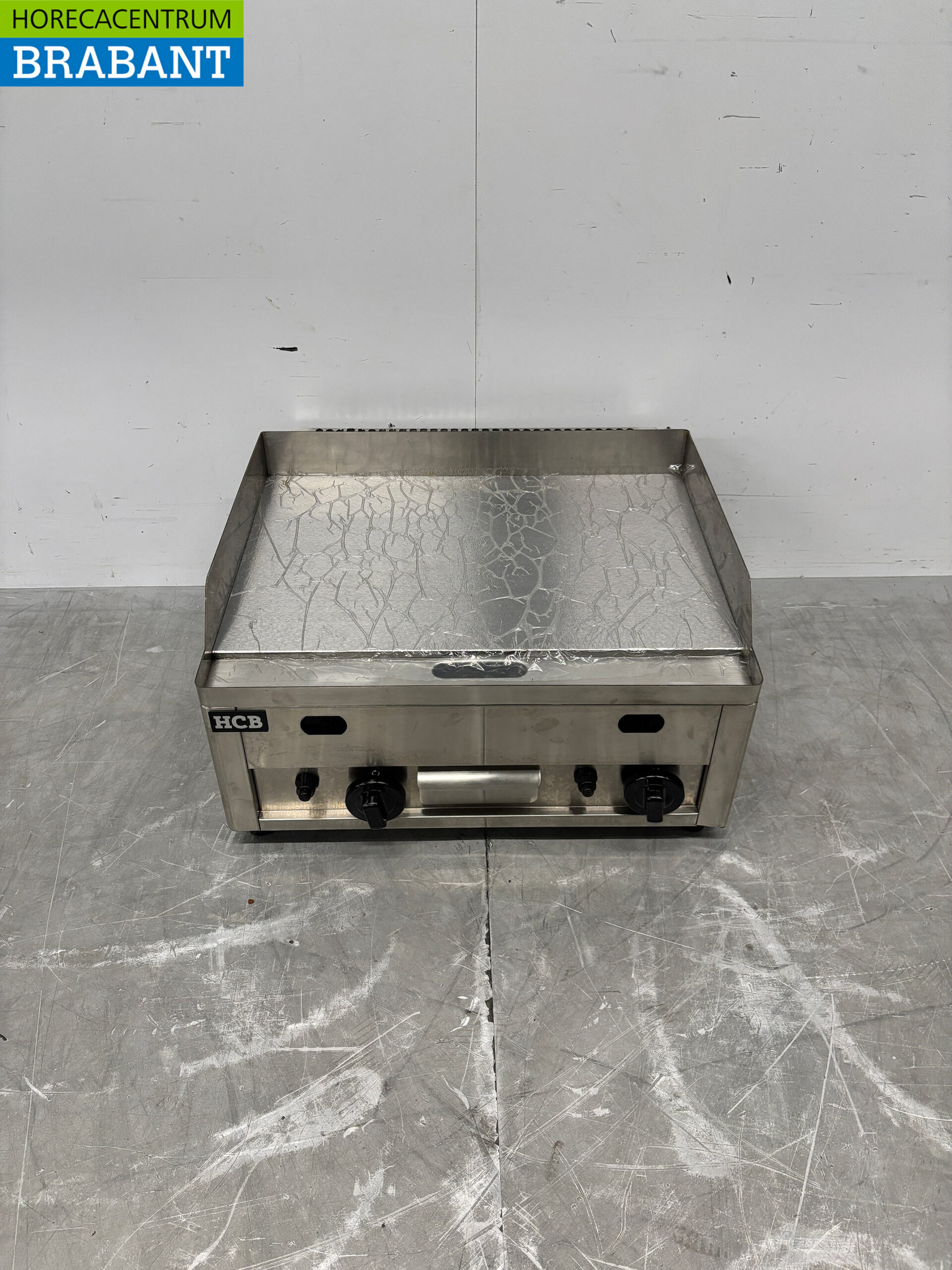 HCB RVS Bakplaat Grillplaat Gladde bakplaat Glad 60 cm PROPAAN Horeca
