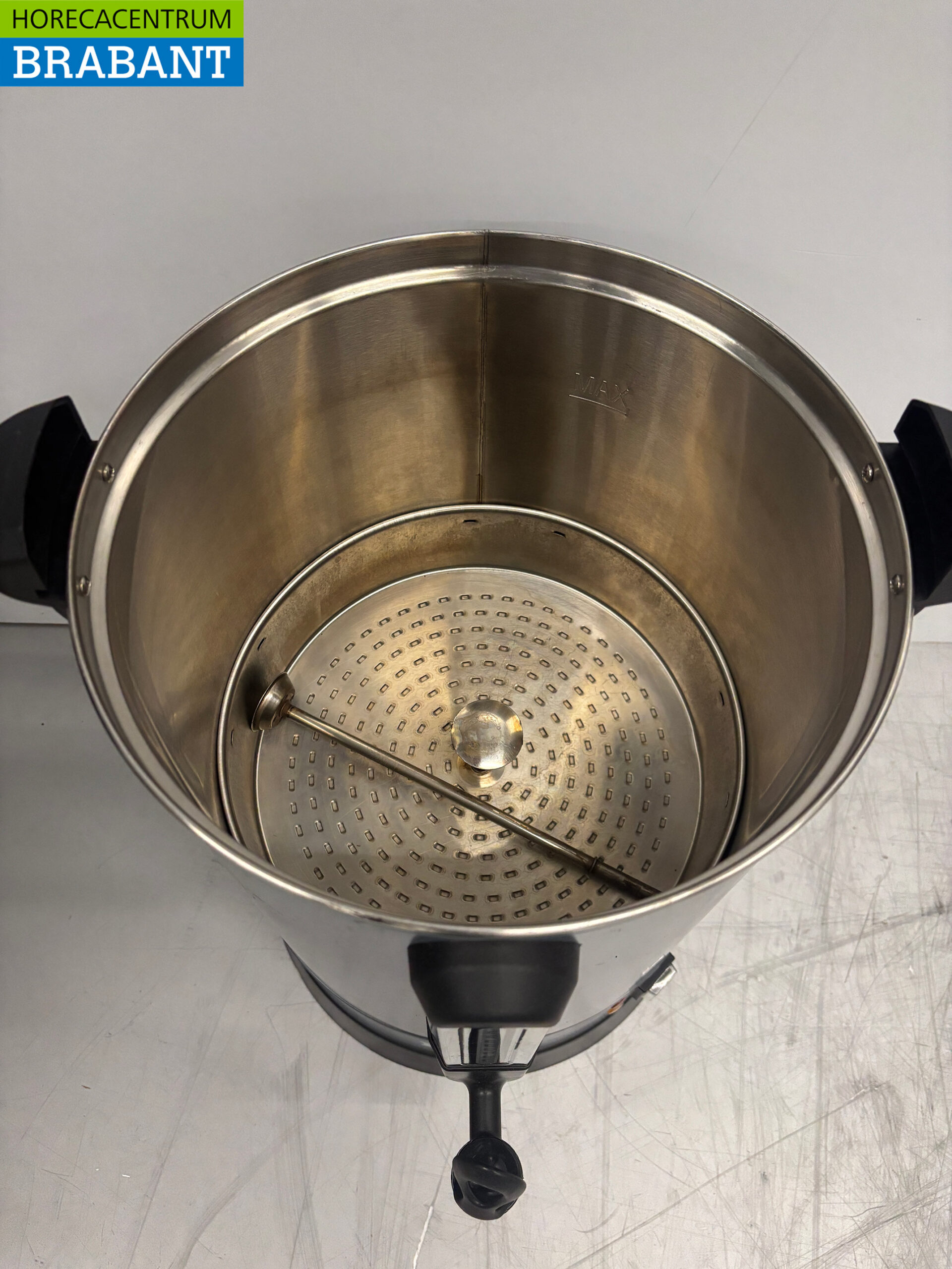 RVS Dubbelwandige percolator koffiemachine 14,3 liter 95 kopjes 230V Horeca - Afbeelding 4
