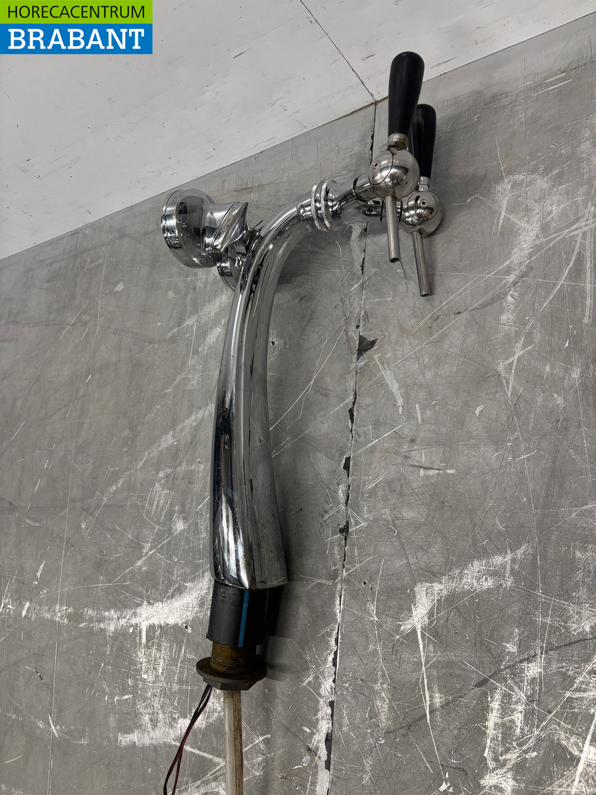 RVS Biertap Tapkraan Tapzuil 2 Kranen Horeca Cafe - Afbeelding 3