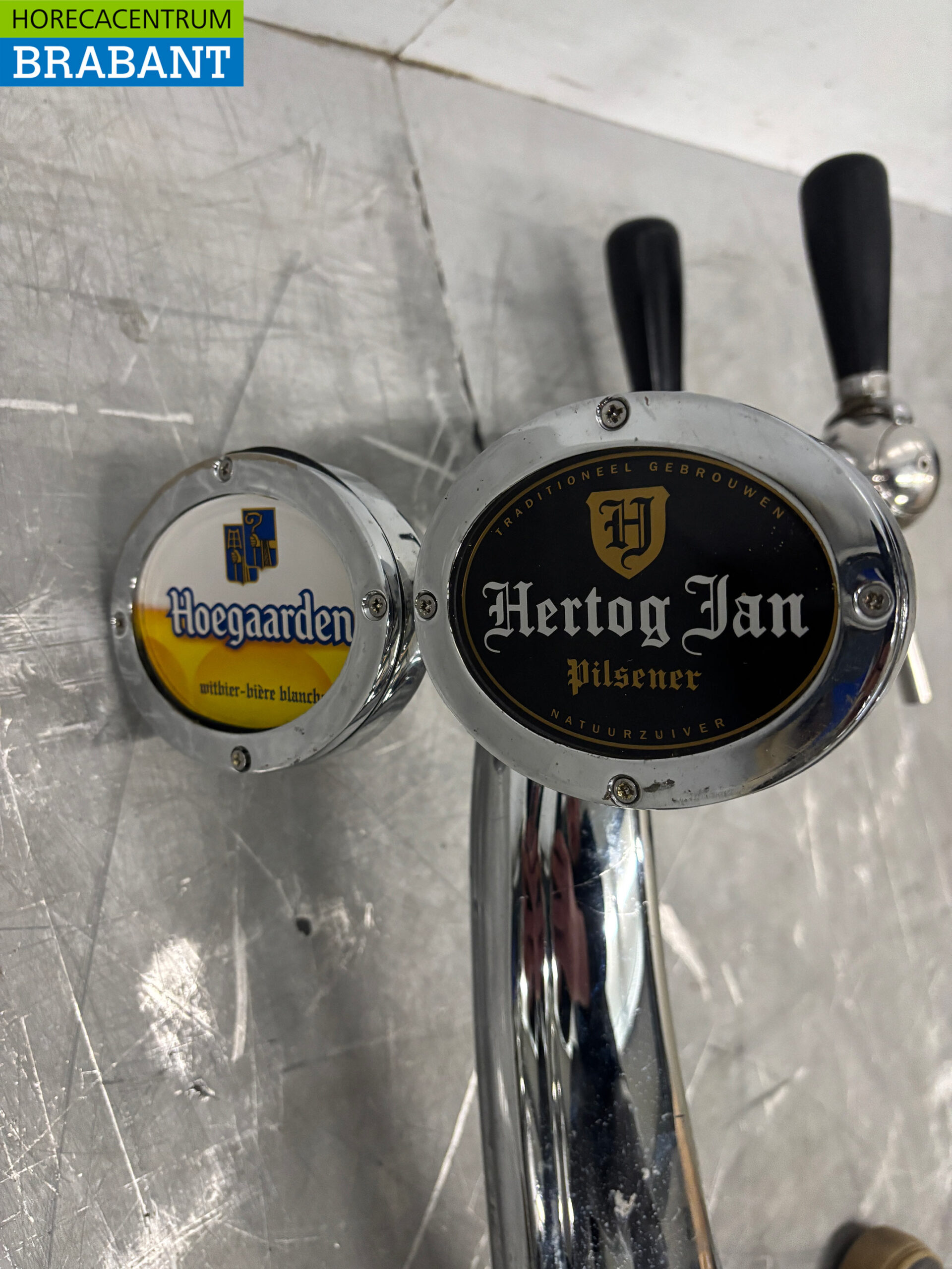 RVS Biertap Tapkraan Tapzuil 2 Kranen Horeca Cafe - Afbeelding 4