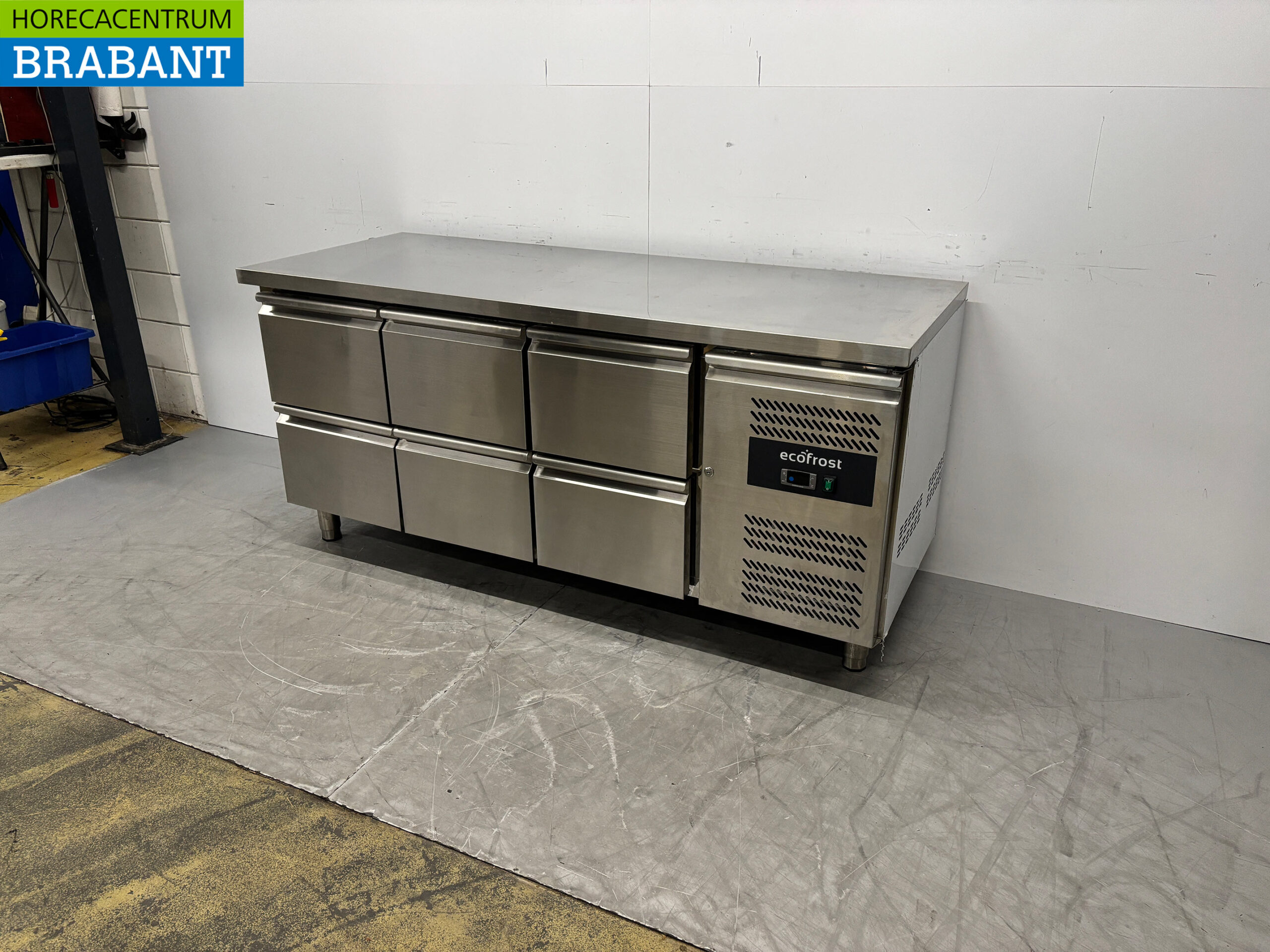 RVS Ecofrost Koelwerkbank 6 laden 179 cm 230V Horeca - Afbeelding 2