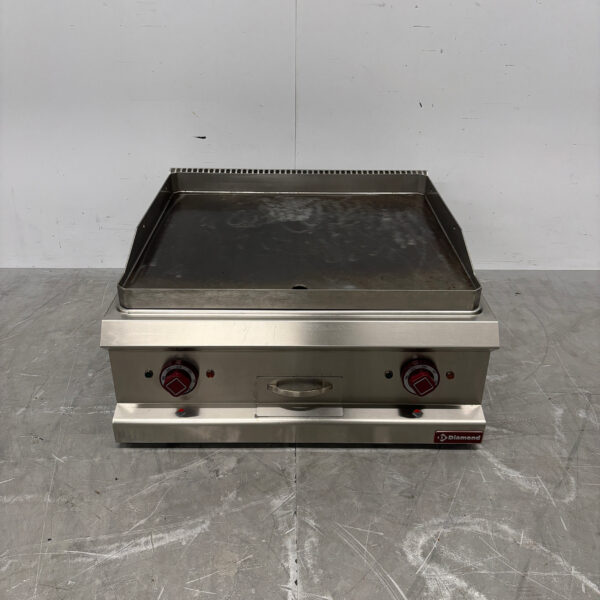RVS Diamond Gladde Bakplaat Grillplaat 70 cm 400V Horeca