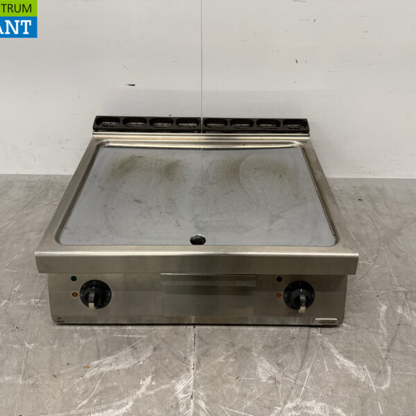 RVS Zanussi Gladde Bakplaat 80 cm 400V Horeca