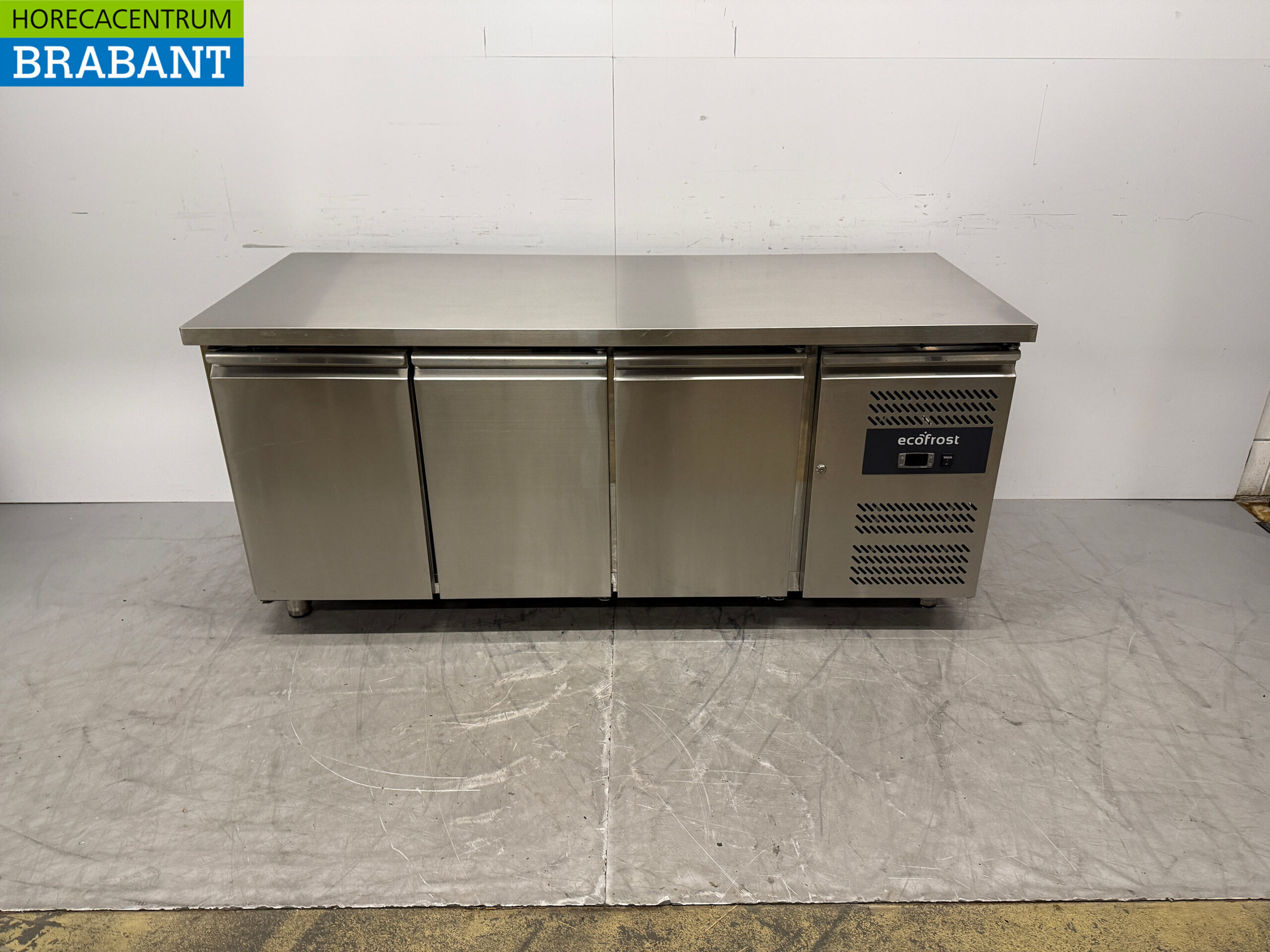 RVS Ecofrost Koelwerkbank 3 Deuren 179,5 cm 230V Horeca