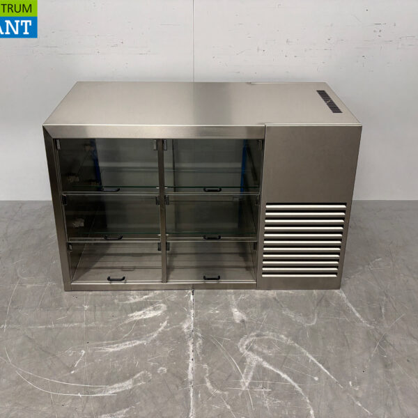 RVS Groku Koelvitrine 6 kleppen 120 cm 230V Horeca