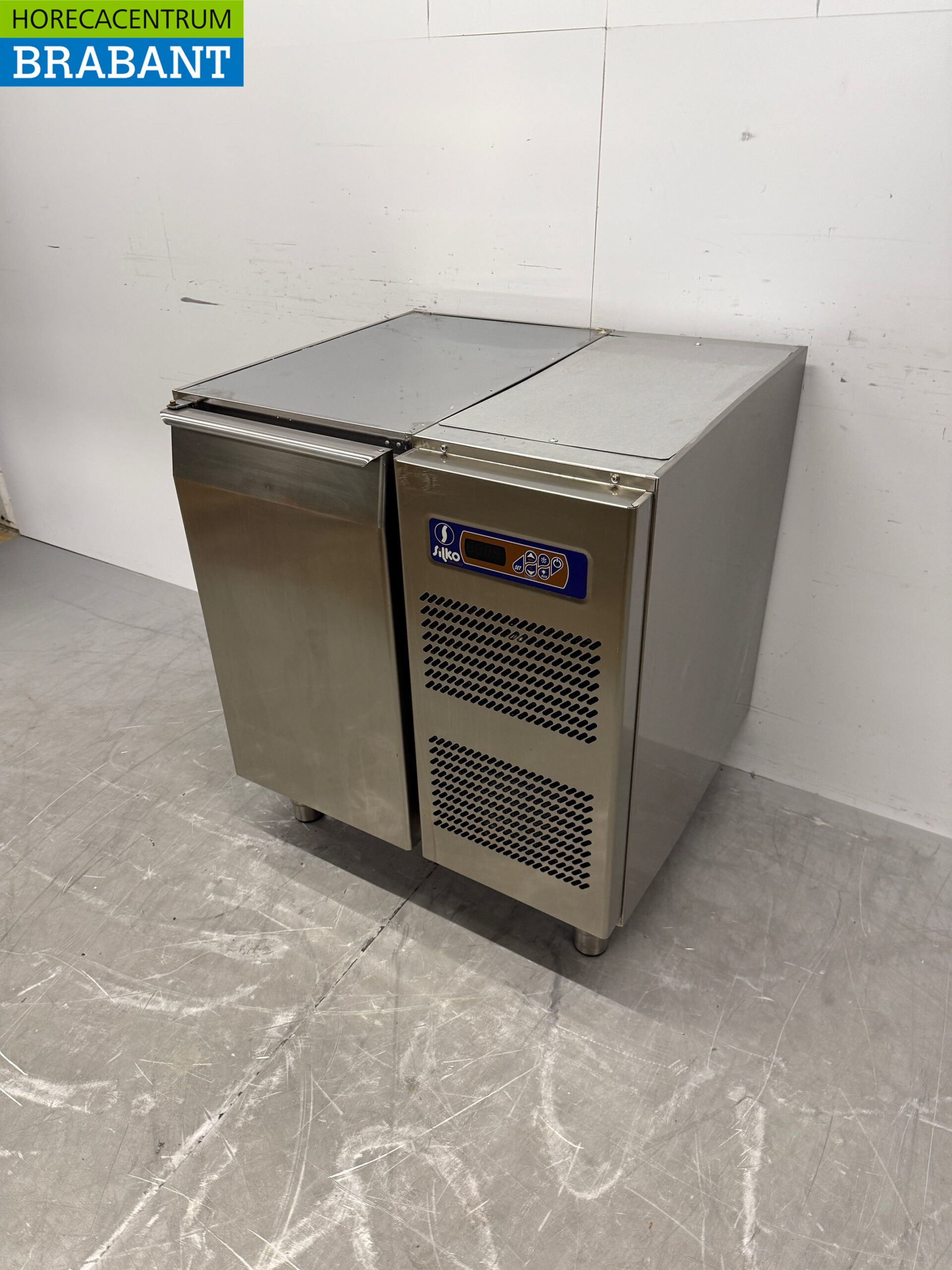 RVS Silko Koelwerkbank 1 Deur 76 cm 230V Horeca - Afbeelding 2