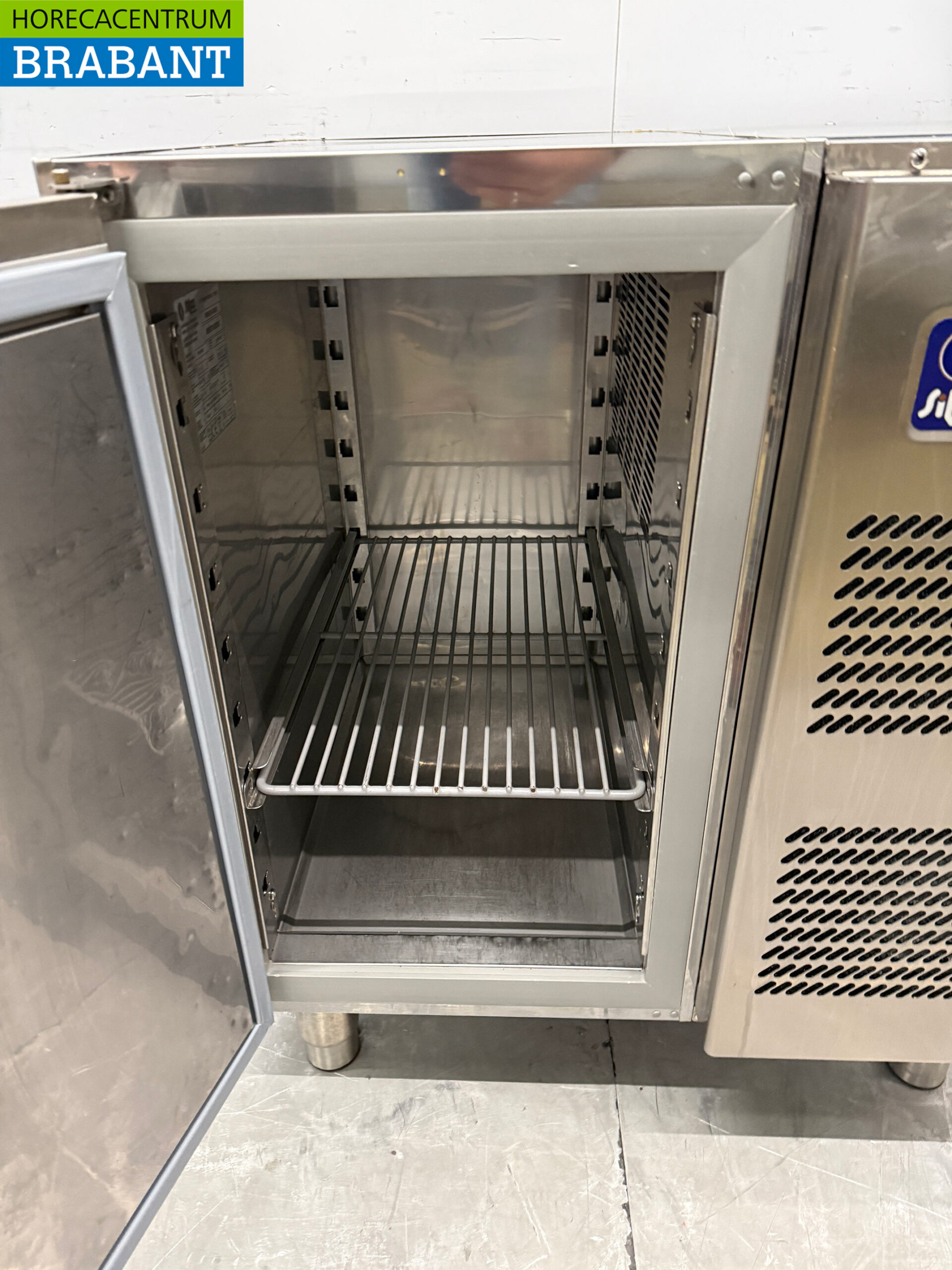 RVS Silko Koelwerkbank 1 Deur 76 cm 230V Horeca - Afbeelding 4