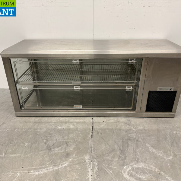 RVS Gamko Koelvitrine 2 Kleppen 131 cm 230V Horeca