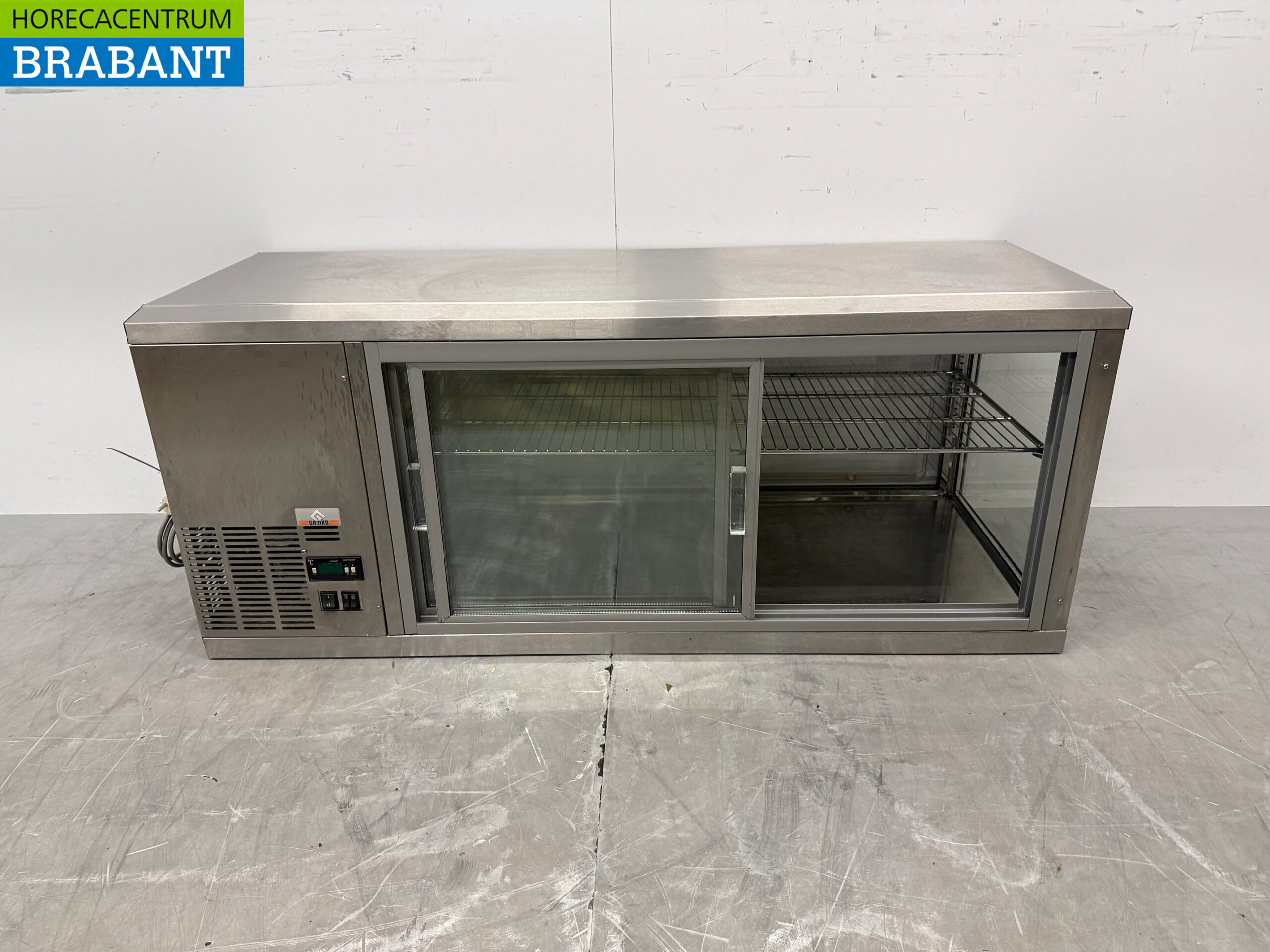 RVS Gamko Koelvitrine 2 Kleppen 131 cm 230V Horeca - Afbeelding 5