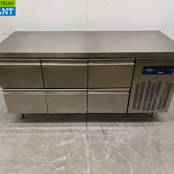 RVS Rubbens Koelwerkbank 6 laden 175,5 cm 230V Horeca