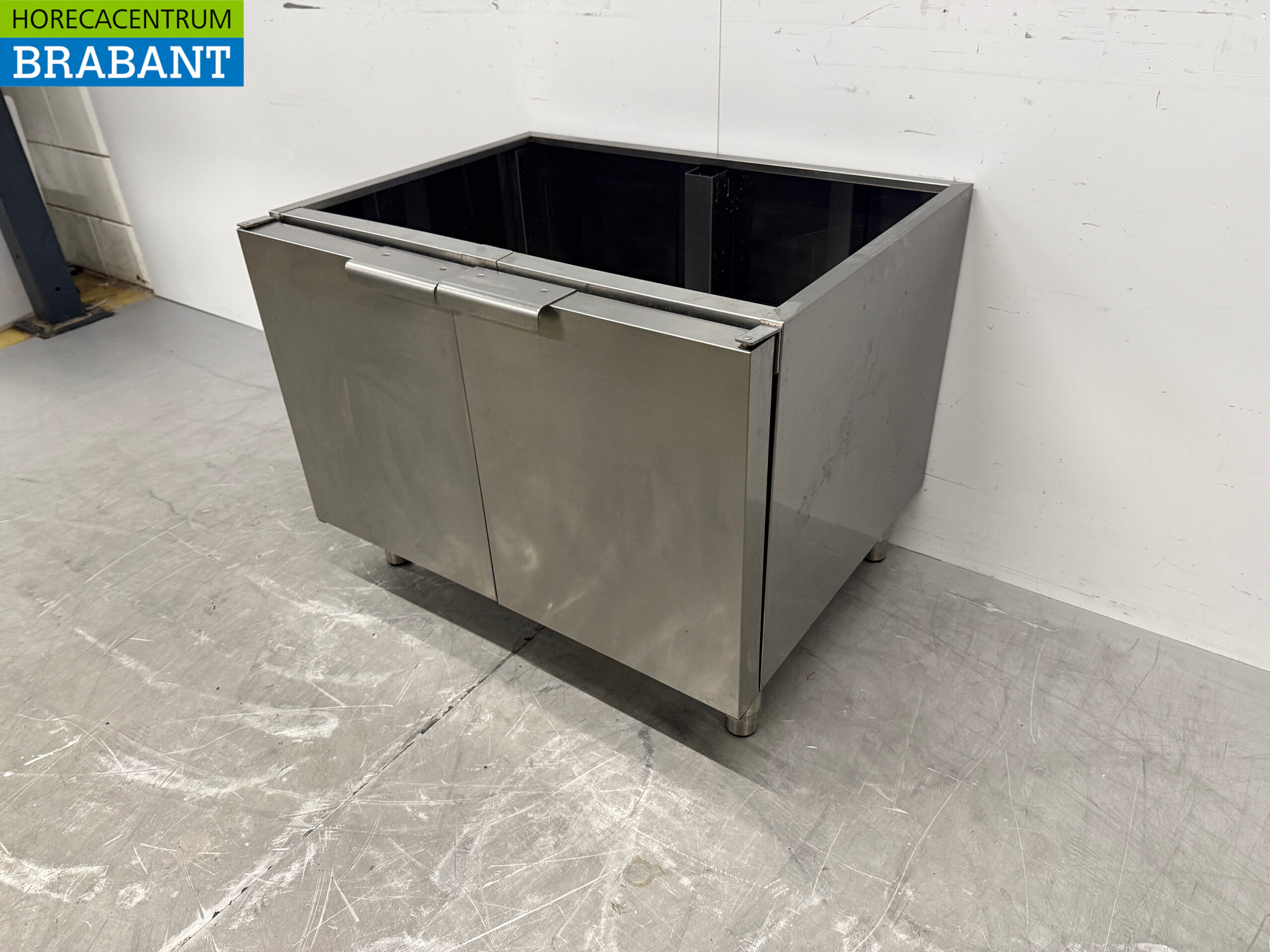 RVS Onderstel Onderkast 2 Deuren 80 x 61,5 x 62,5 cm Horeca - Afbeelding 2