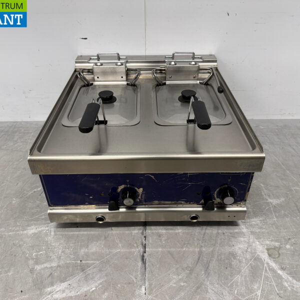 RVS Virtus Dubbele Friteuse 2 x 10 liter 400V Horeca