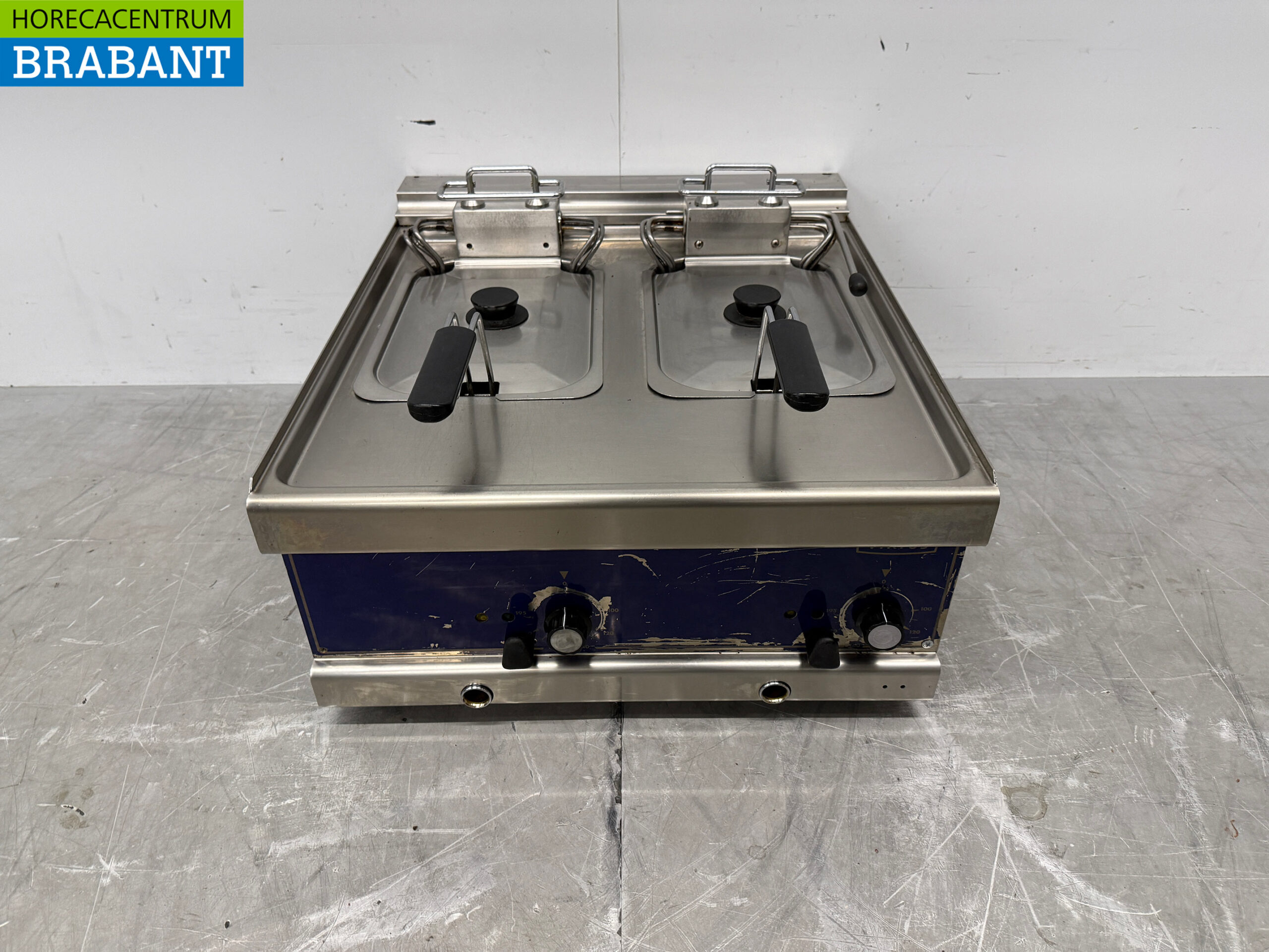RVS Virtus Dubbele Friteuse 2 x 10 liter 400V Horeca