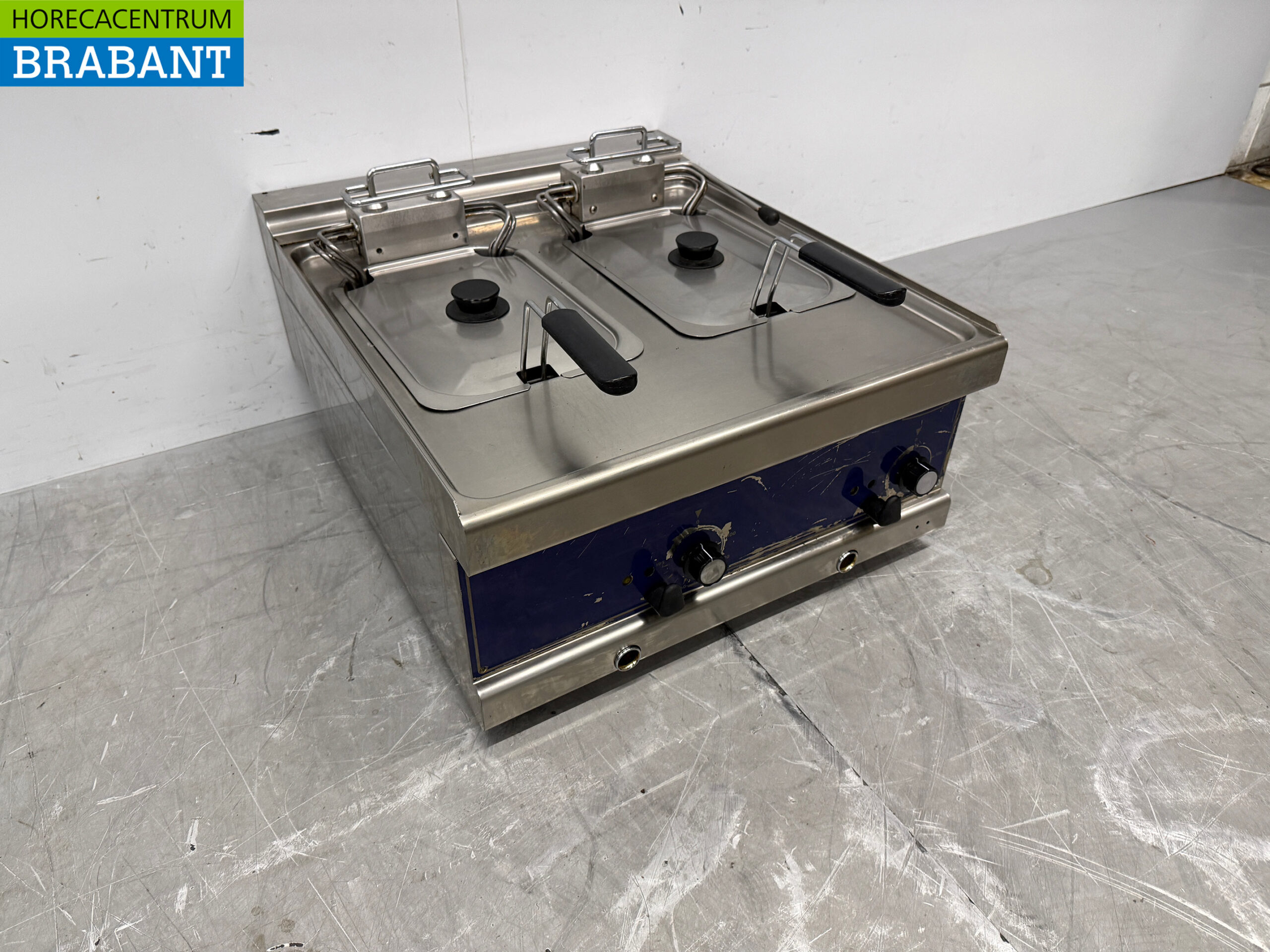 RVS Virtus Dubbele Friteuse 2 x 10 liter 400V Horeca - Afbeelding 3