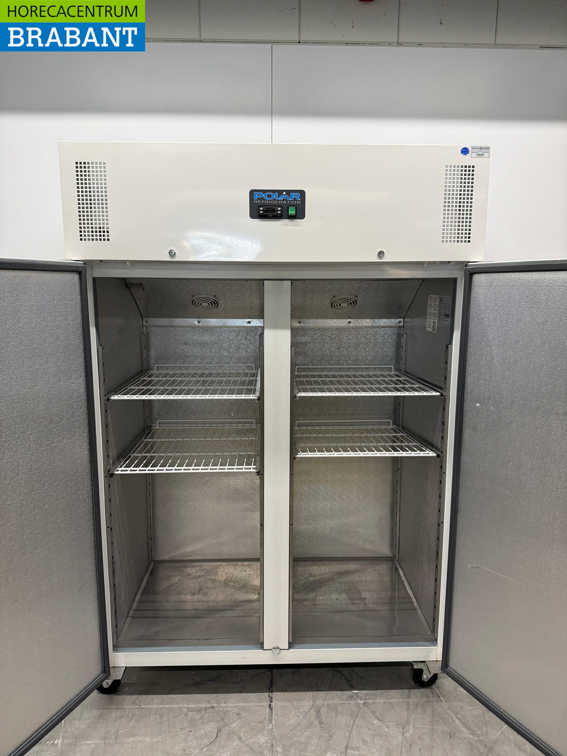 Polar Verrijdbare Dubbeldeurs Vriezer 1200 liter 230V Horeca - Afbeelding 4
