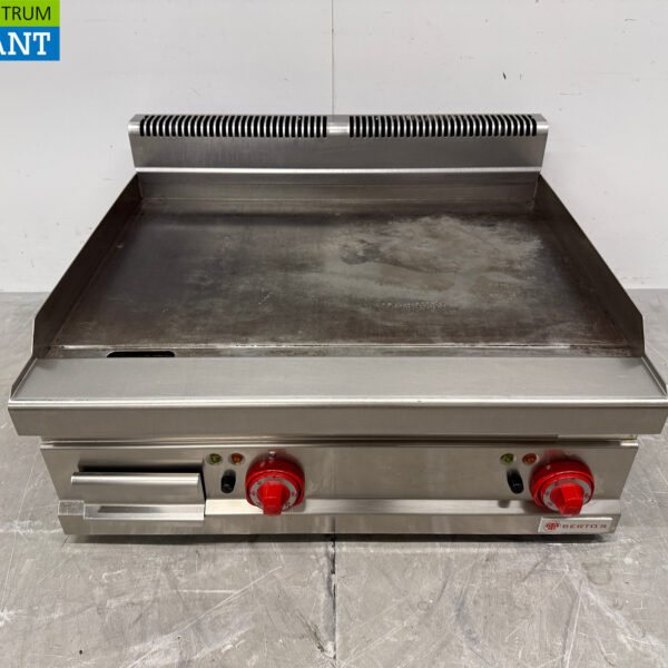 RVS Berto's Gladde Bakplaat Grillplaat 80 cm 400V Horeca
