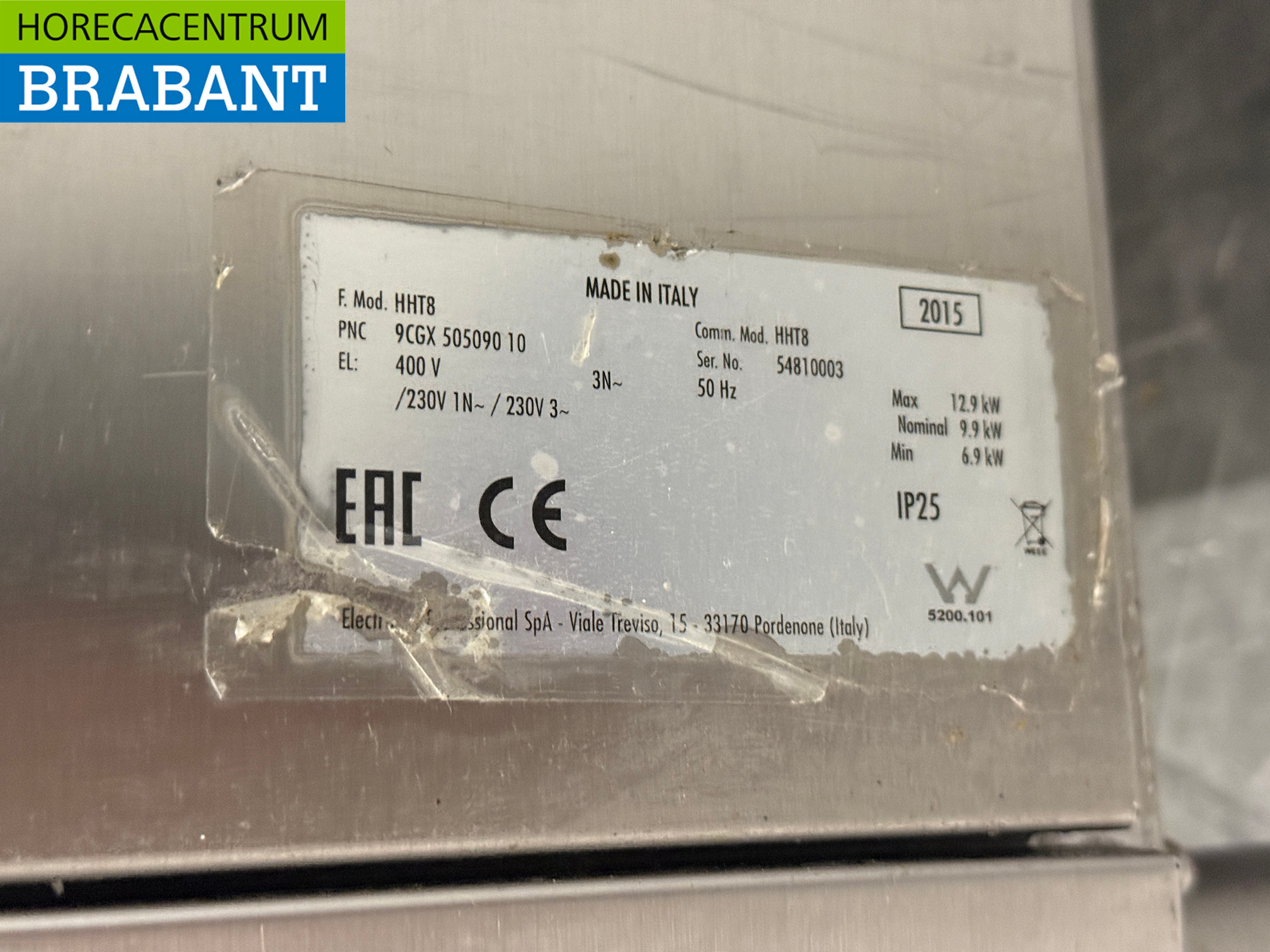 RVS Zanussi HHT8 Doorschuifvaatwasser 400V Horeca - Afbeelding 6