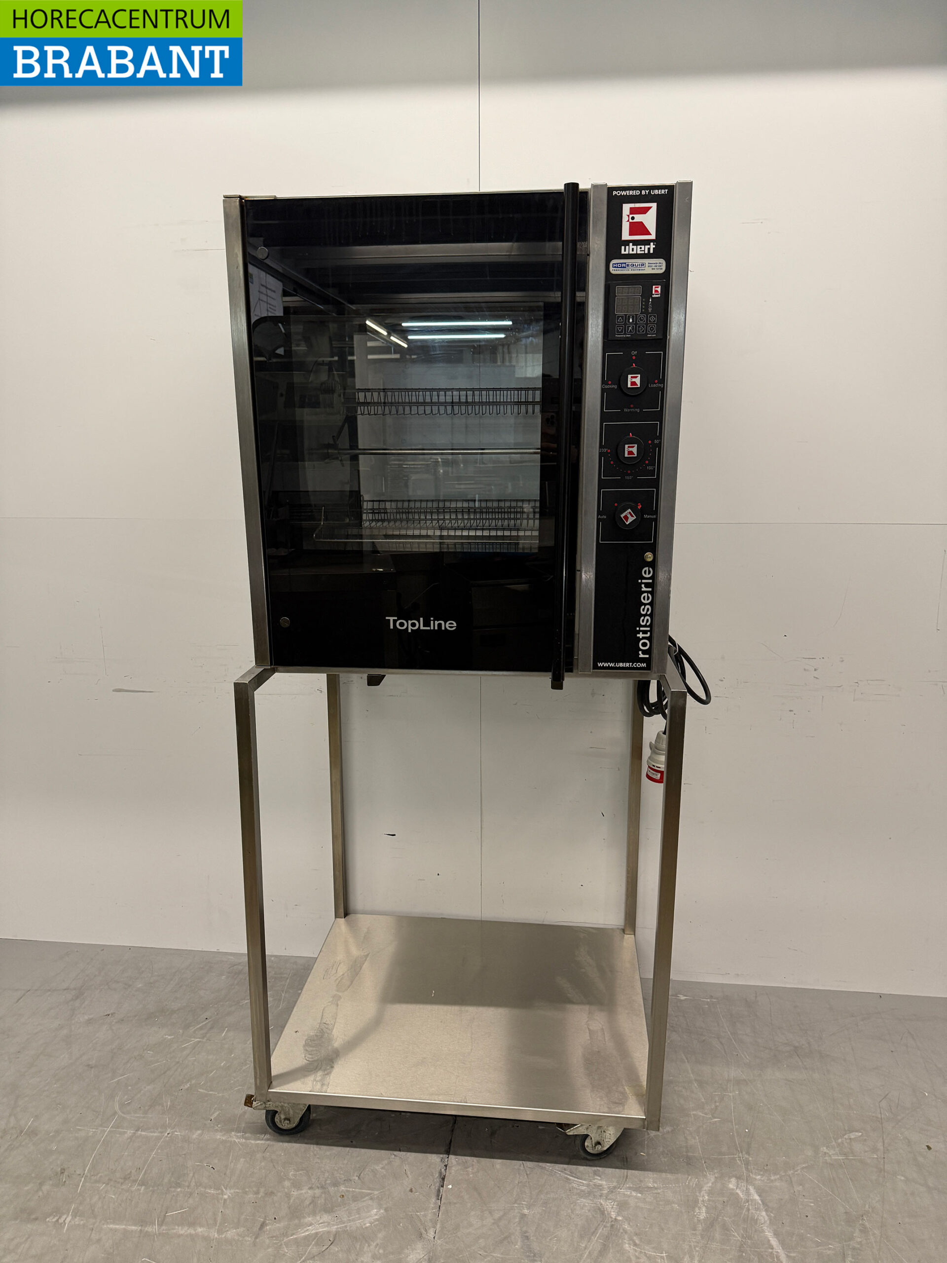 RVS Ubert RT-403 Kippengrill Grill 3 mandjes 400V Horeca