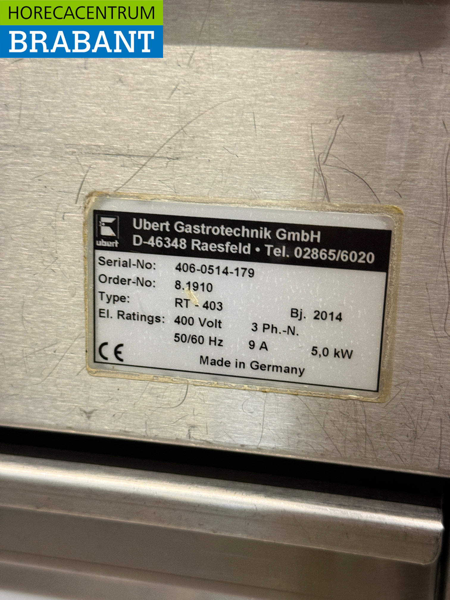RVS Ubert RT-403 Kippengrill Grill 3 mandjes 400V Horeca - Afbeelding 6