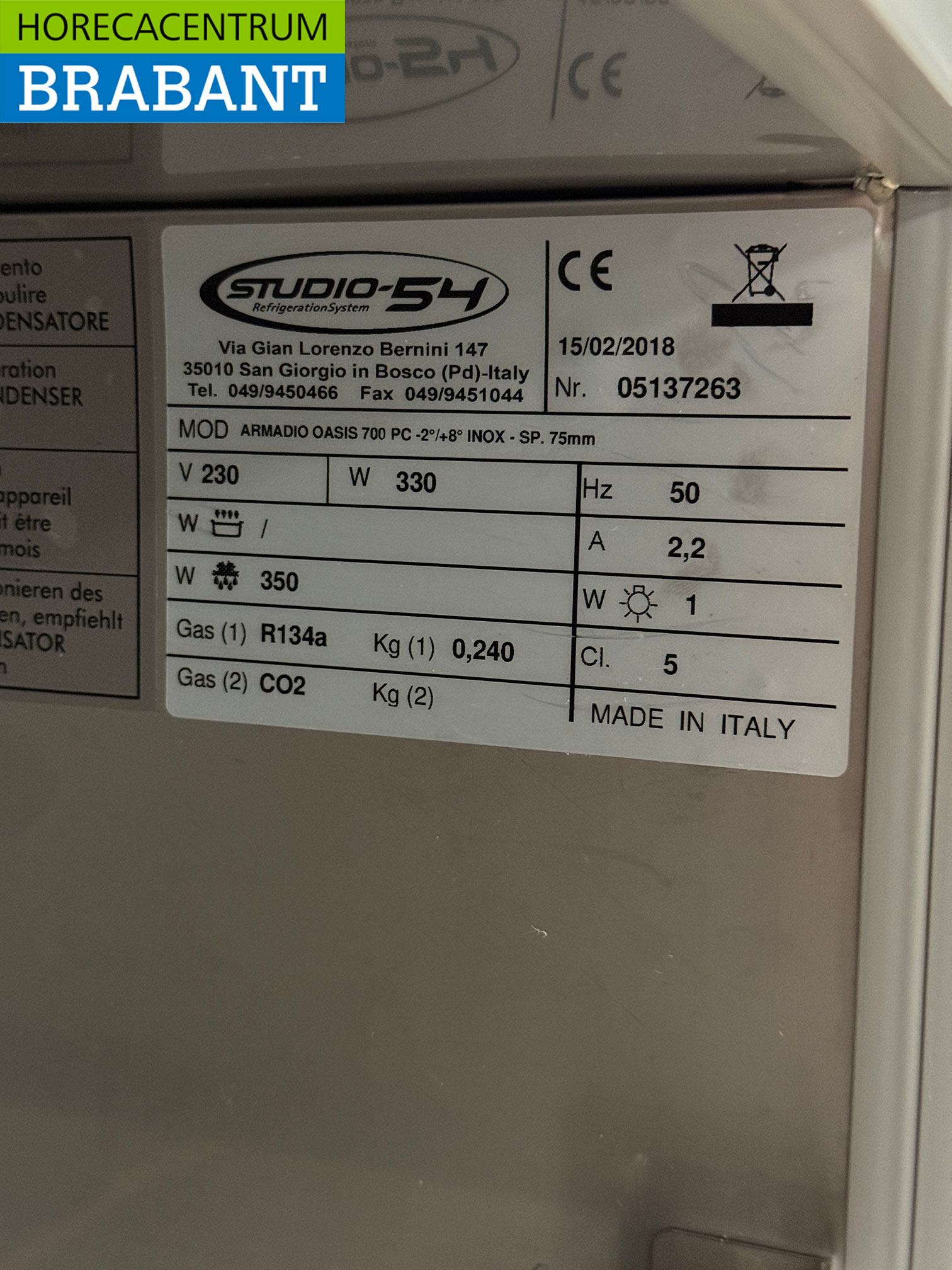 RVS Konig Koeling 700 liter 230V Horeca - Afbeelding 5