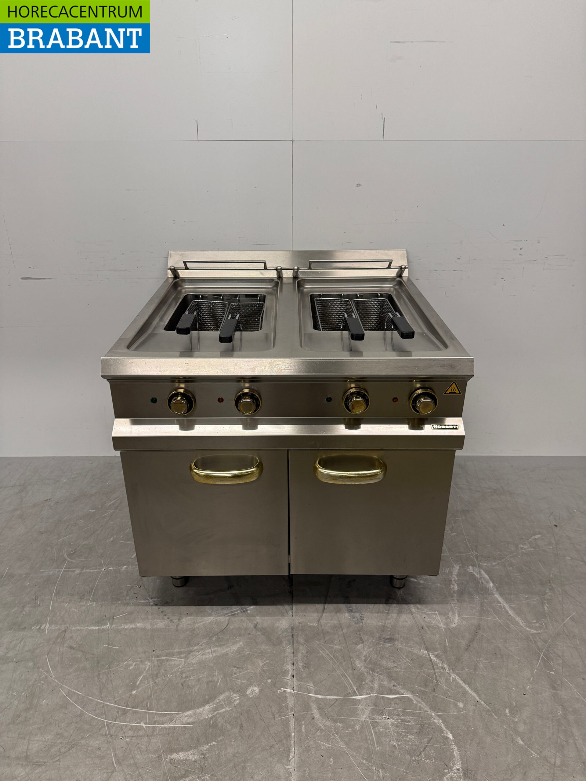 RVS Hobart Dubbele Friteuse 2 x 18 liter 2 x 400V Horeca