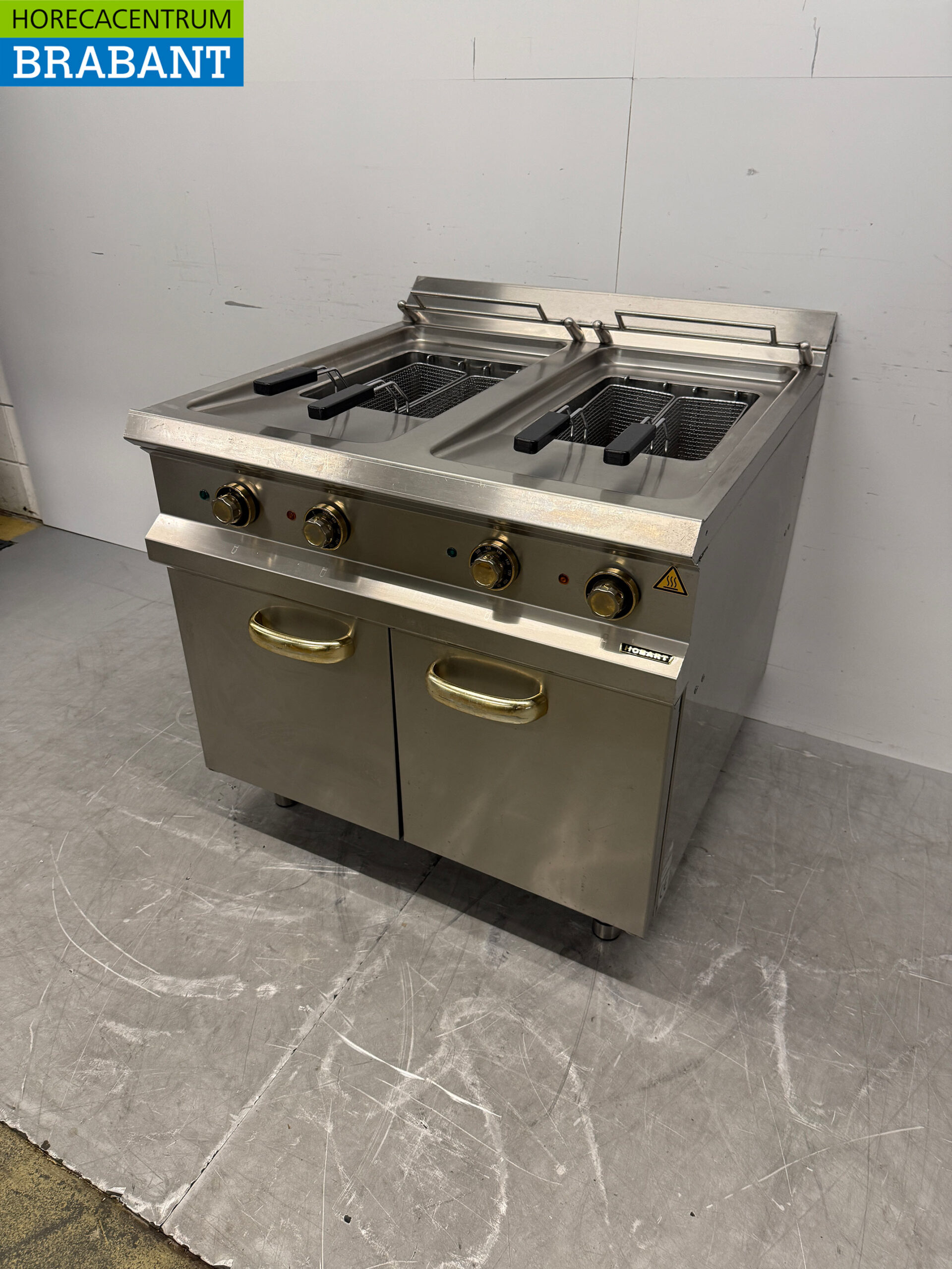 RVS Hobart Dubbele Friteuse 2 x 18 liter 2 x 400V Horeca - Afbeelding 2