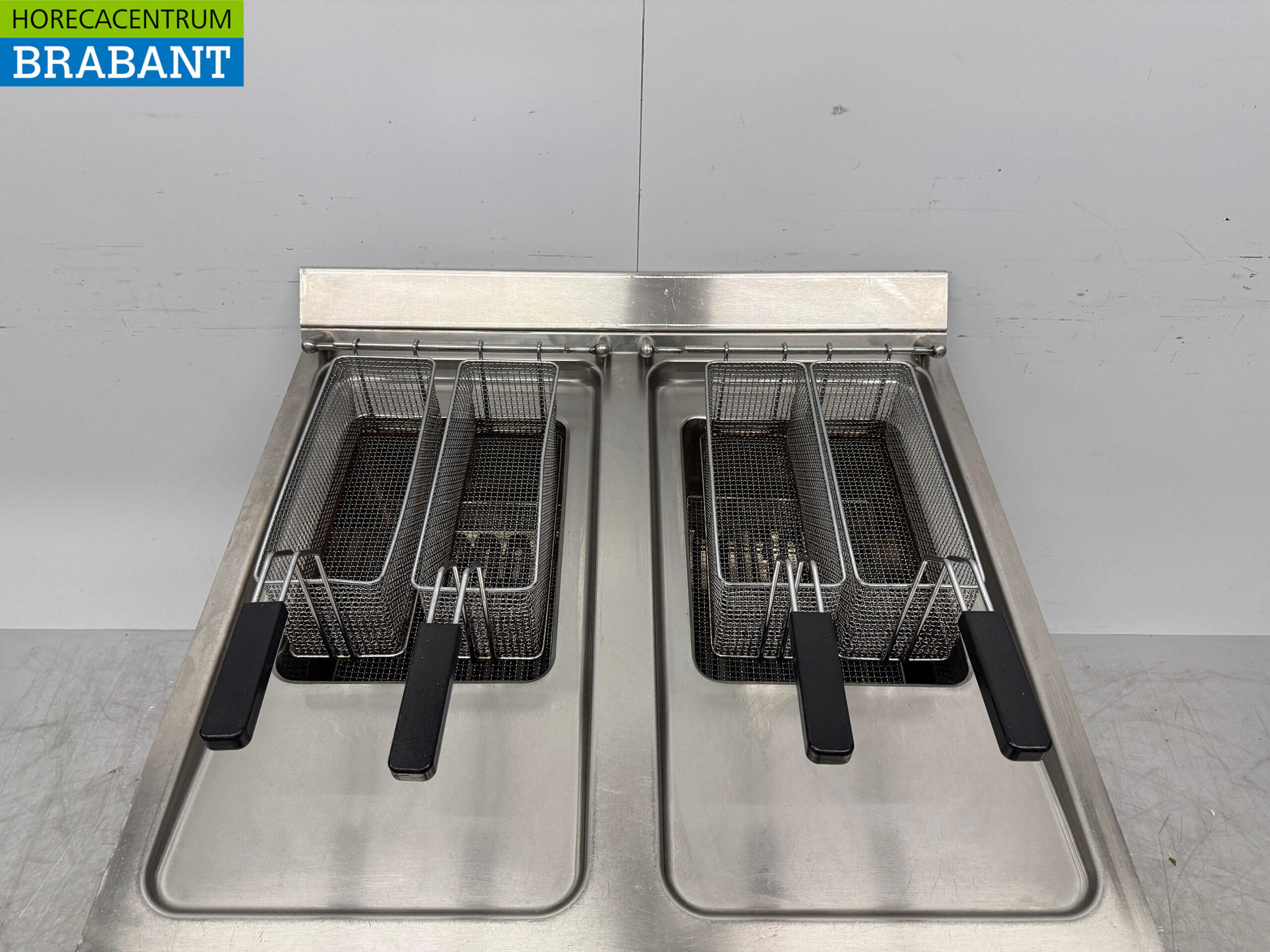 RVS Hobart Dubbele Friteuse 2 x 18 liter 2 x 400V Horeca - Afbeelding 4