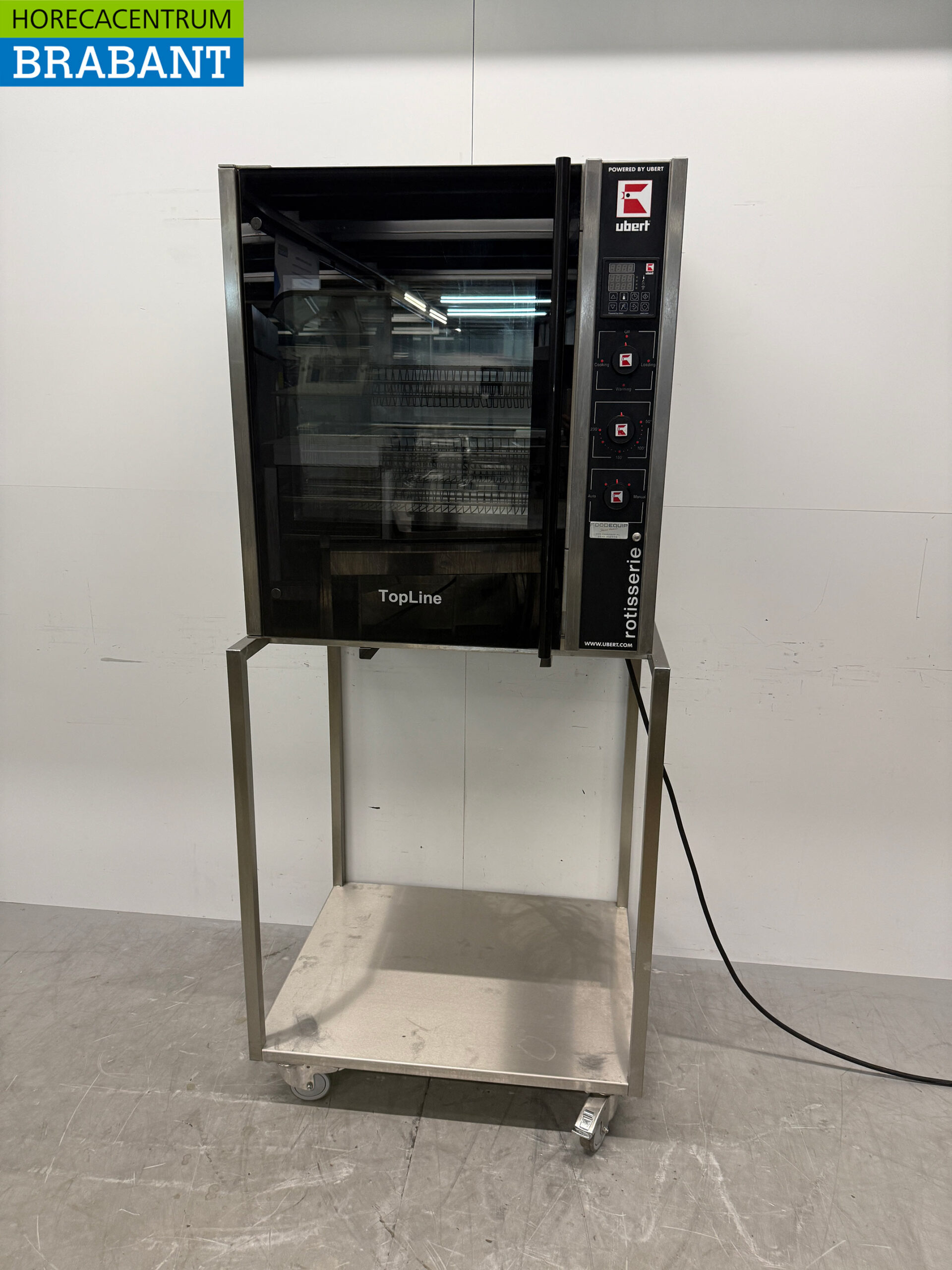 RVS Ubert RT-403 Kippengrill Grill 6 mandjes 400V Horeca