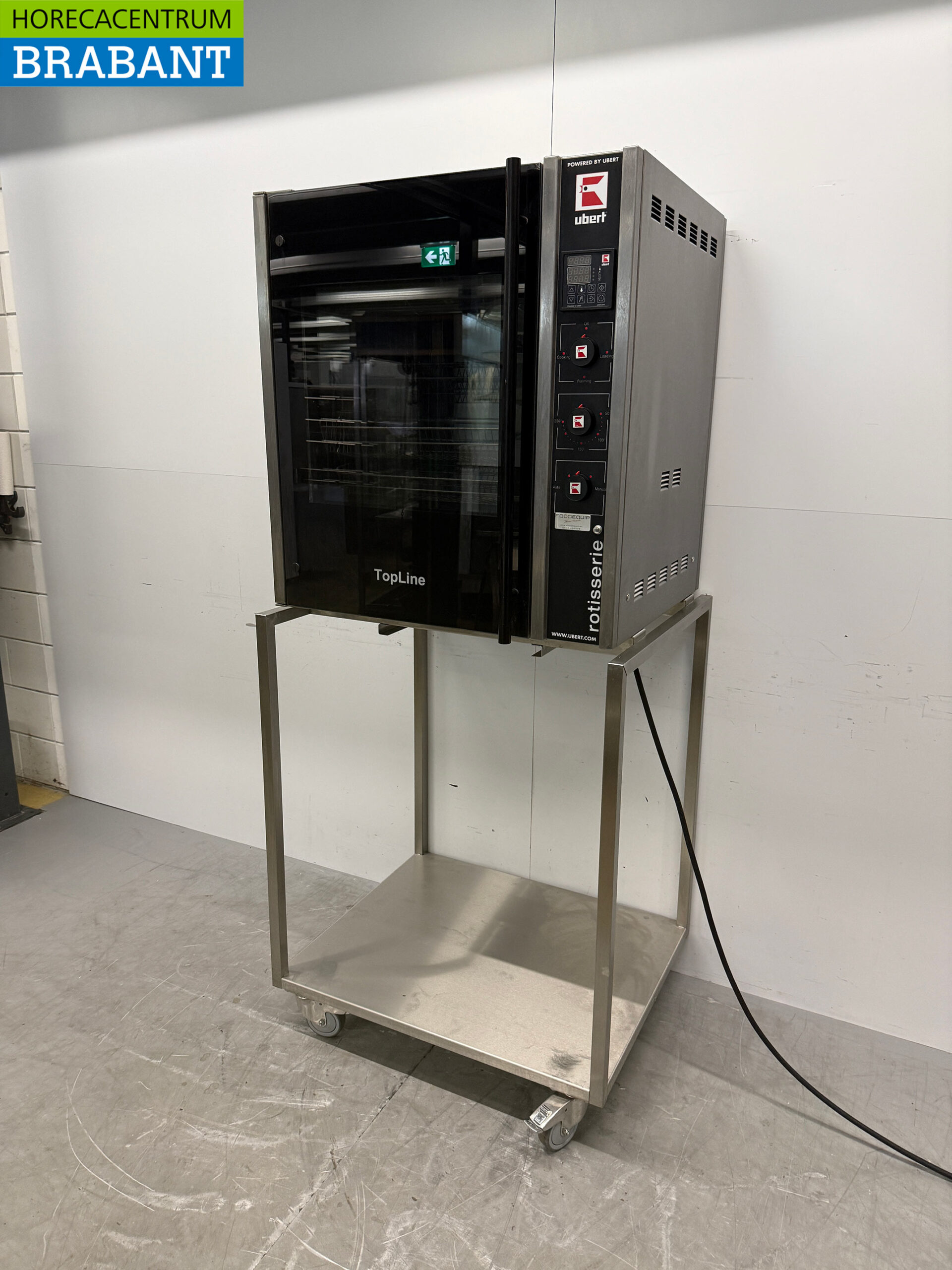 RVS Ubert RT-403 Kippengrill Grill 6 mandjes 400V Horeca - Afbeelding 2