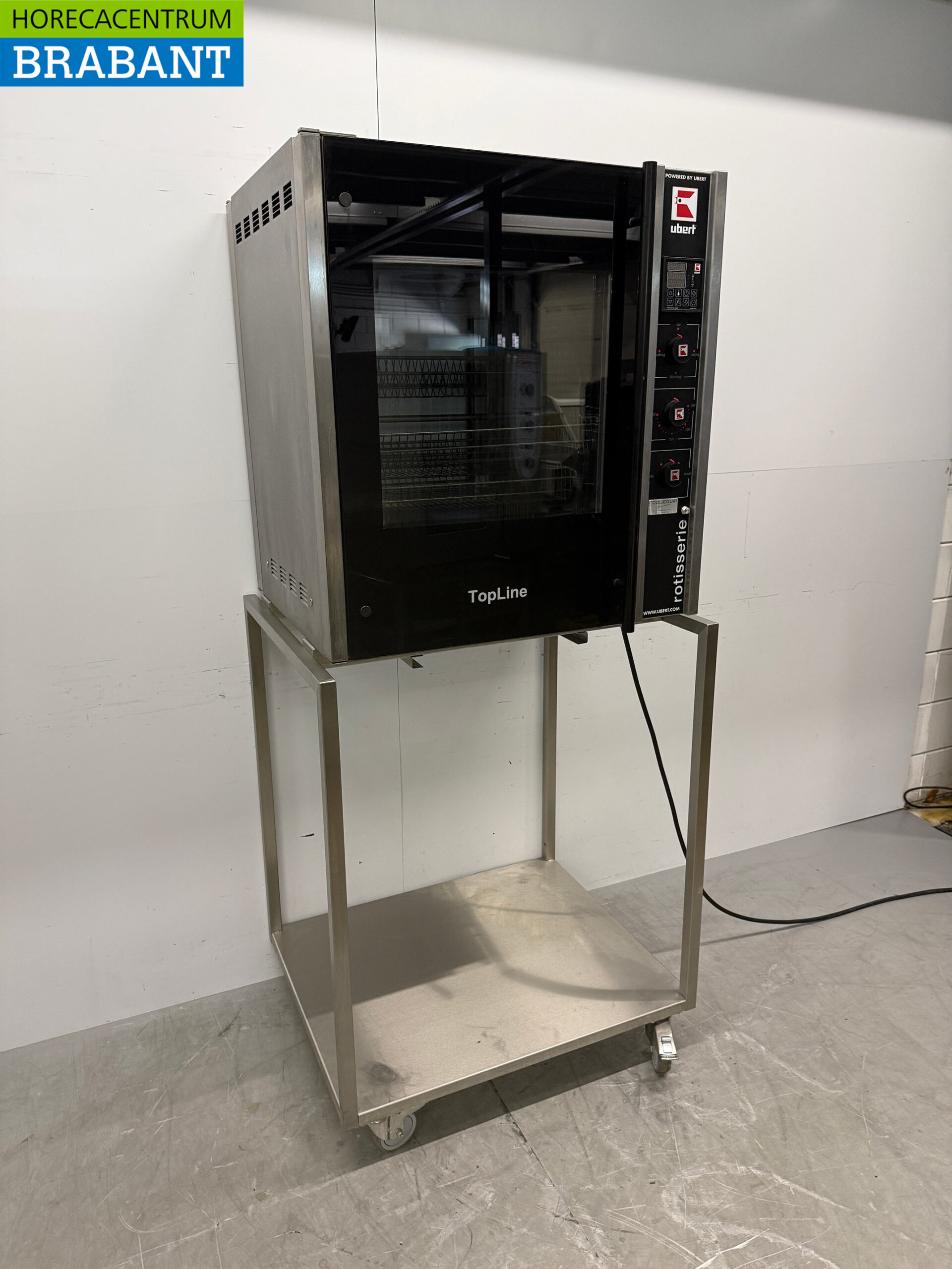 RVS Ubert RT-403 Kippengrill Grill 6 mandjes 400V Horeca - Afbeelding 3