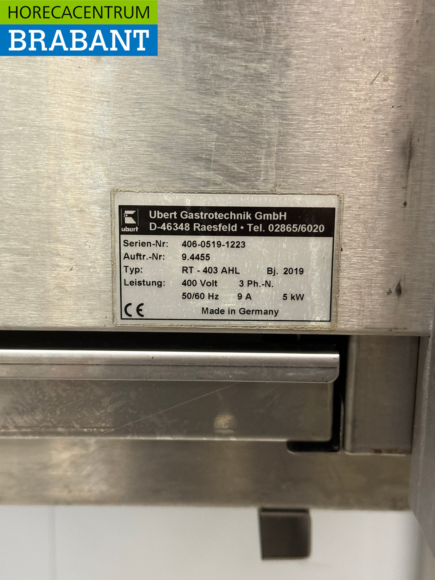 RVS Ubert RT-403 Kippengrill Grill 6 mandjes 400V Horeca - Afbeelding 6