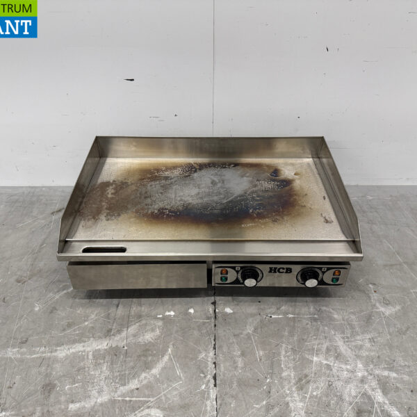 RVS Gladde Grillplaat Bakplaat 73 cm 2 x 230V Horeca