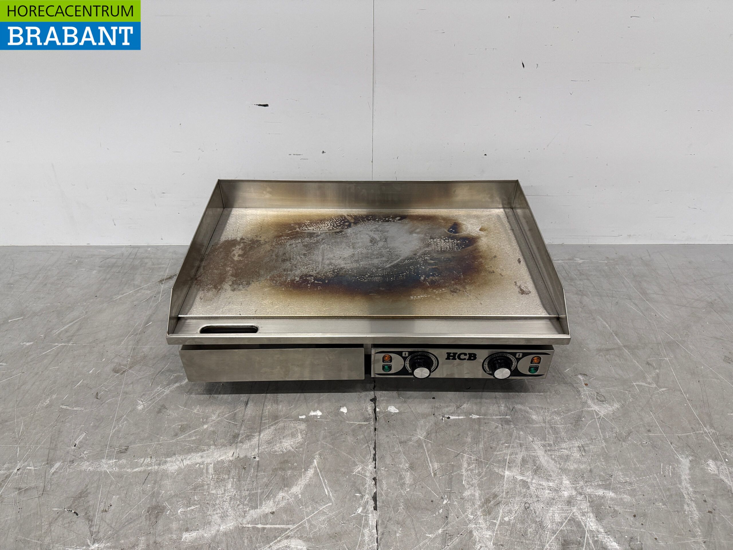 RVS Gladde Grillplaat Bakplaat 73 cm 2 x 230V Horeca