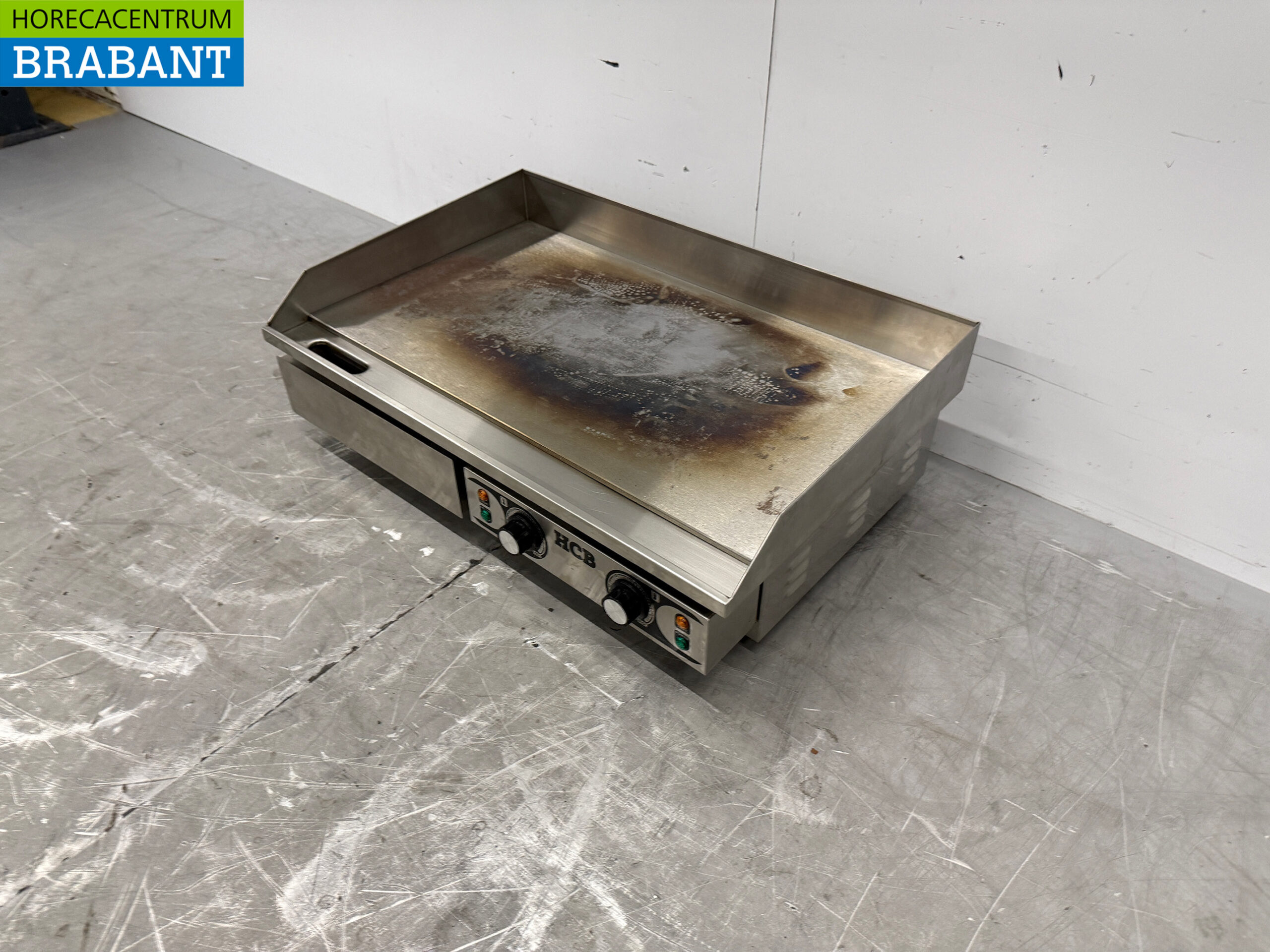 RVS Gladde Grillplaat Bakplaat 73 cm 2 x 230V Horeca - Afbeelding 2