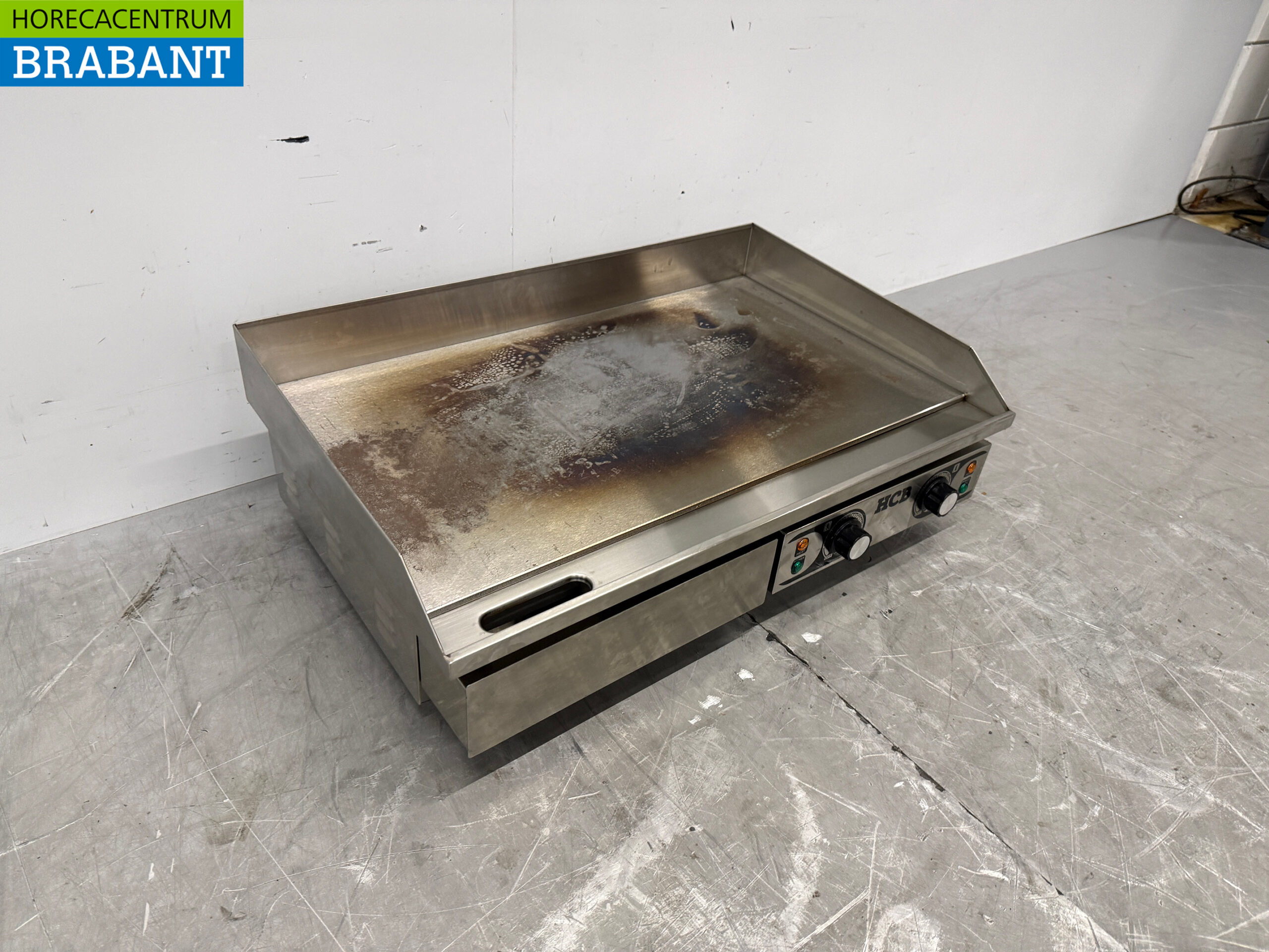 RVS Gladde Grillplaat Bakplaat 73 cm 2 x 230V Horeca - Afbeelding 3