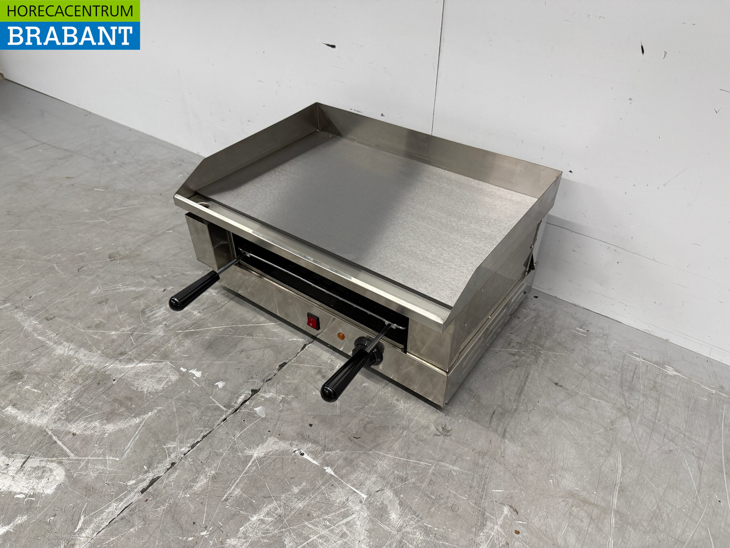 HCB RVS Grillplaat Bakplaat met salamander grill 55 cm 230V Horeca - Afbeelding 2