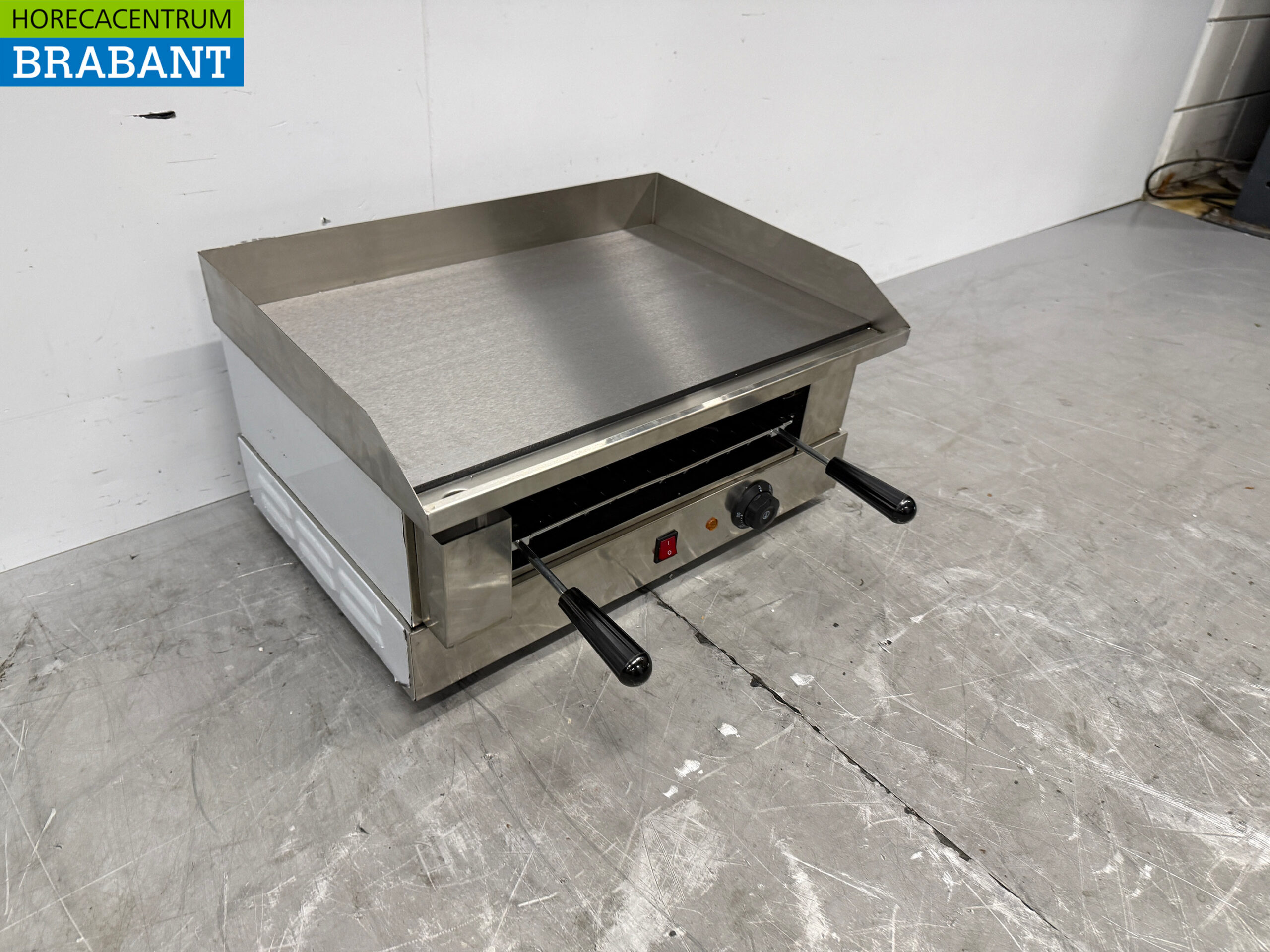 HCB RVS Grillplaat Bakplaat met salamander grill 55 cm 230V Horeca - Afbeelding 3