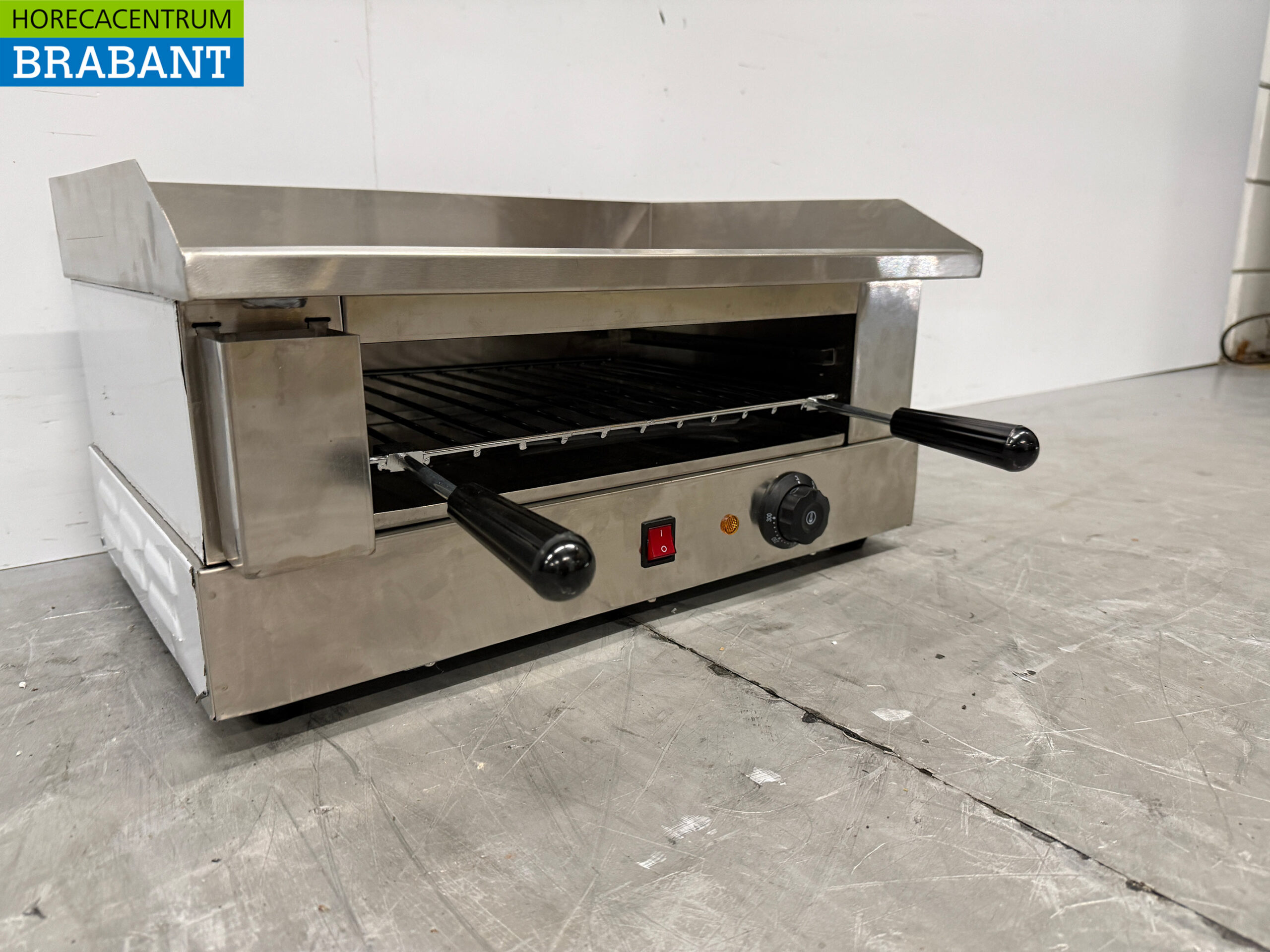 HCB RVS Grillplaat Bakplaat met salamander grill 55 cm 230V Horeca - Afbeelding 4
