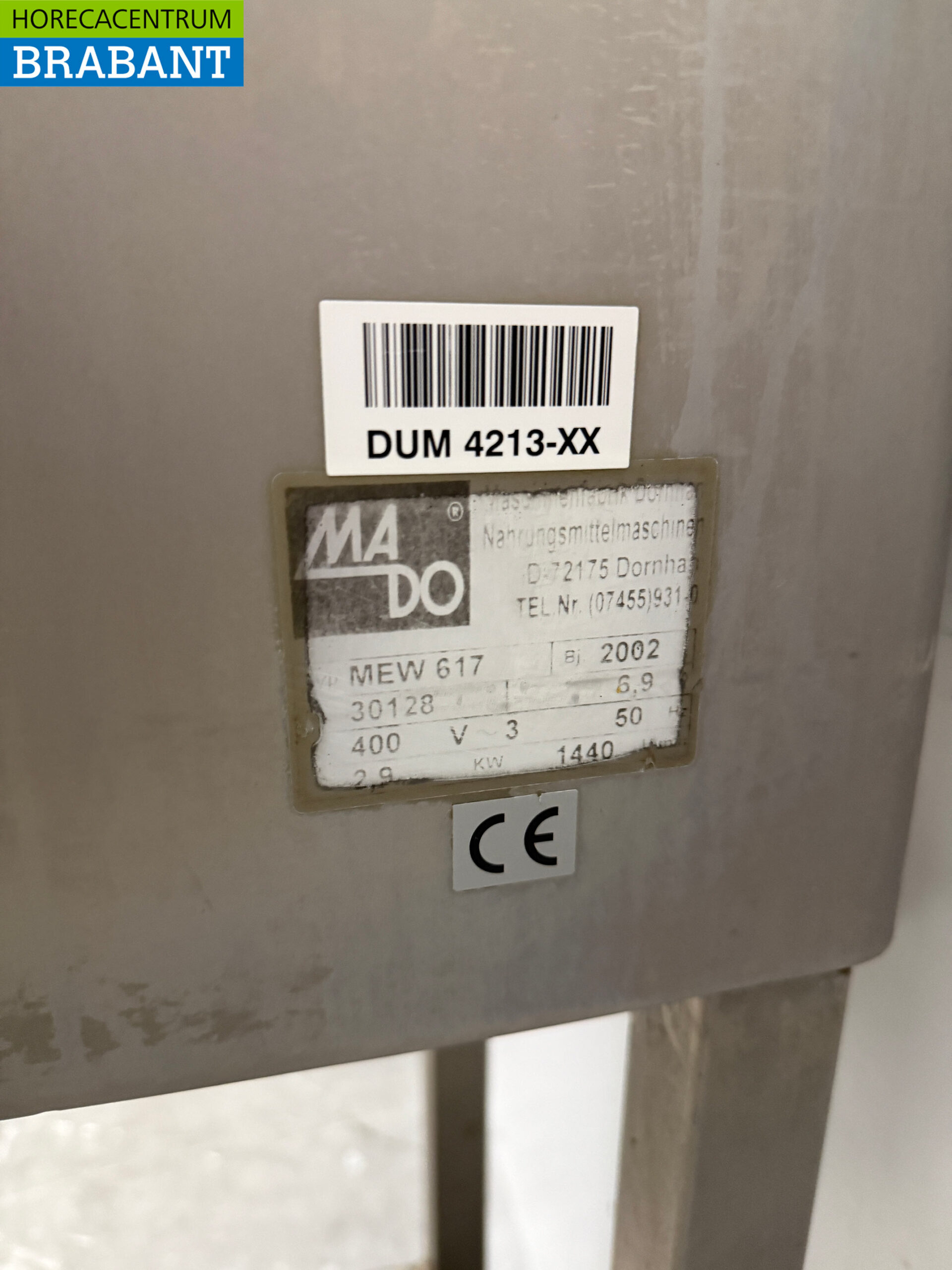 RVS MADO Optimo 32 Gehaktmolen Vleeswolf 400V Slagerij - Afbeelding 7