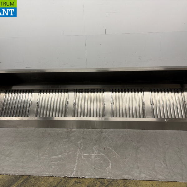 RVS Afzuigkap Dampkap Schuin model 300 cm Horeca