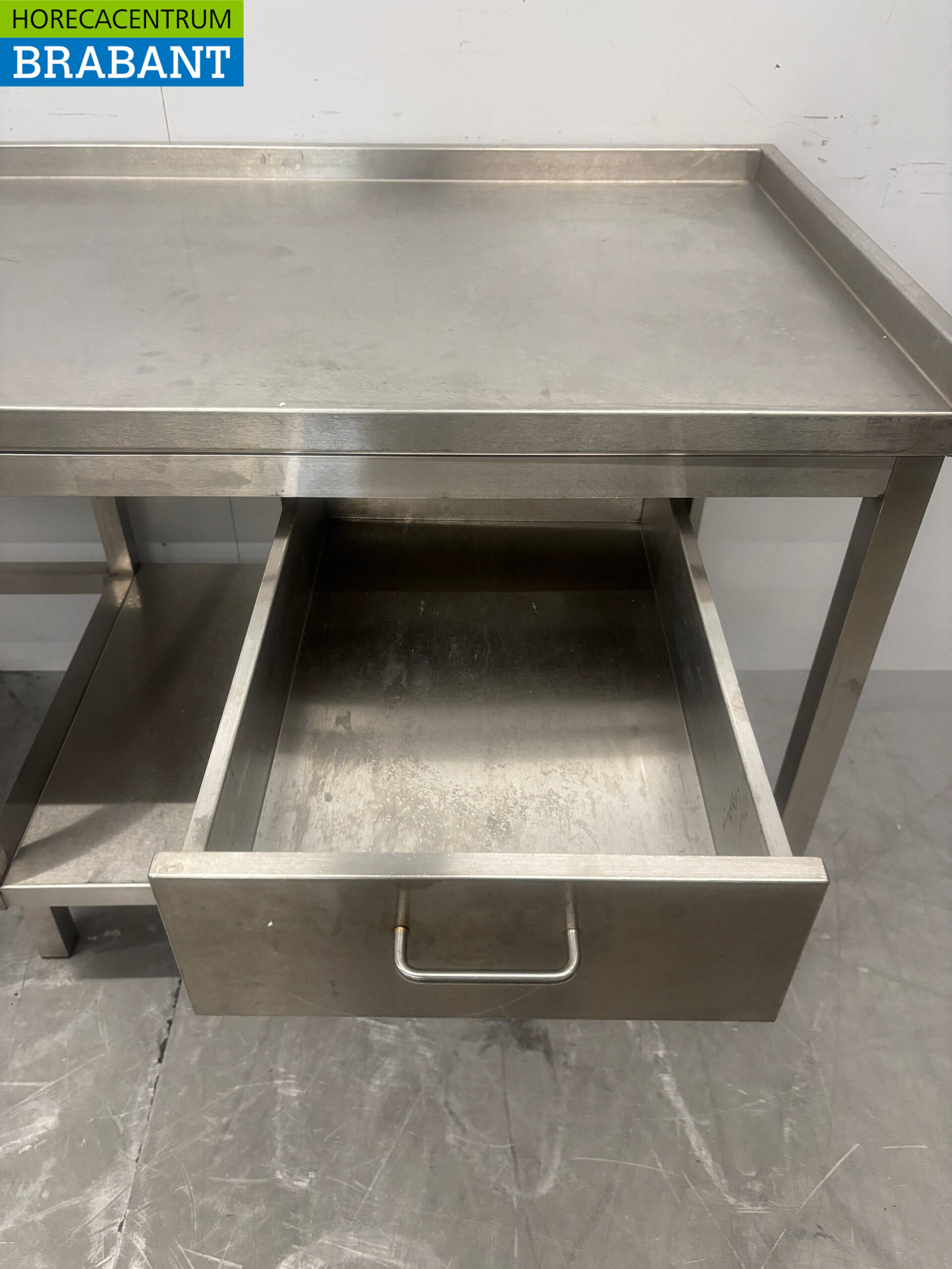 RVS Werktafel met lade 160 x 70 x 87.5 Horeca - Afbeelding 4