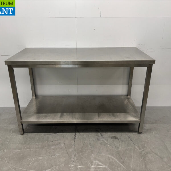 RVS Werktafel met onderschap 150 x 70 x 92 Horeca