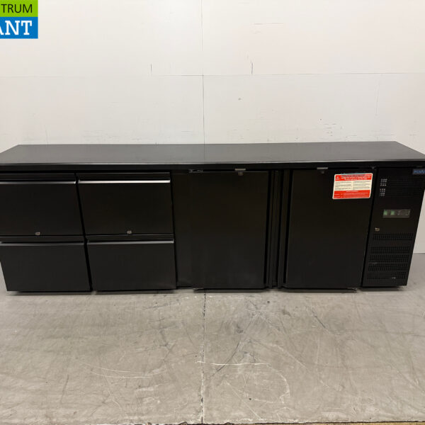 Polar Barkoeling 2 deuren en 4 laden 254,2 cm 230V Horeca