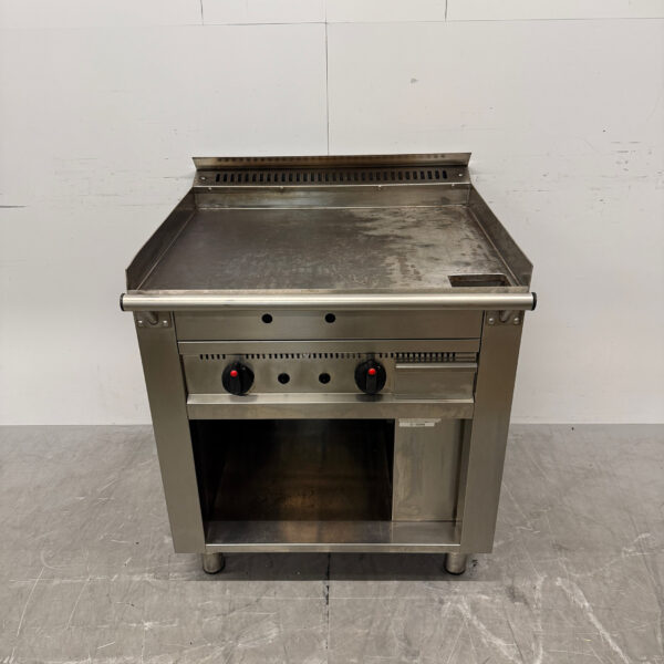 RVS Casta Teppanyaki grill bakplaat grillplaat 80 cm GAS Horeca