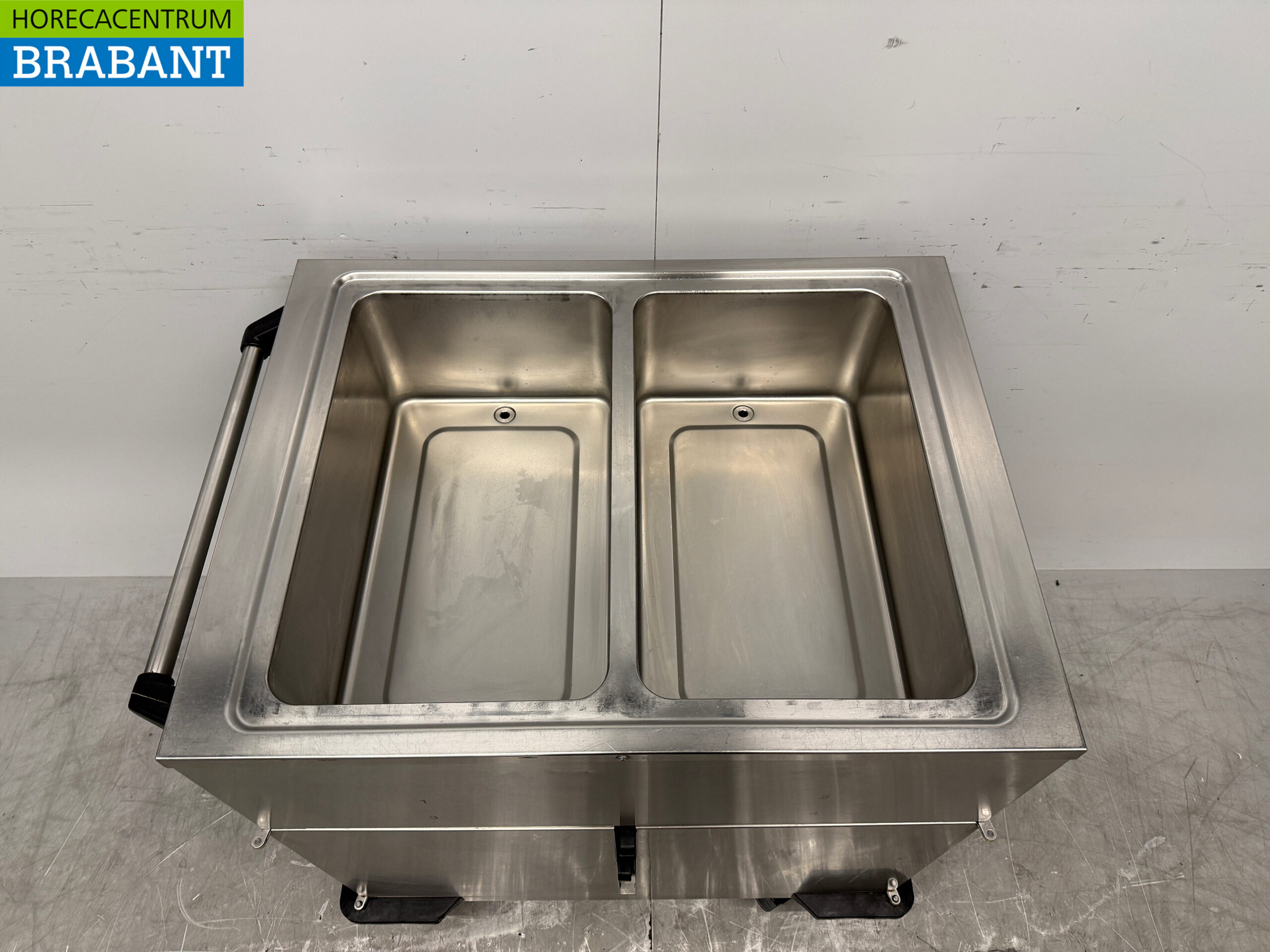 RVS Rieber Verrijdbare Bain-Marie 2 x 1/1 GN met warmhoudkast 230V Horeca - Afbeelding 4