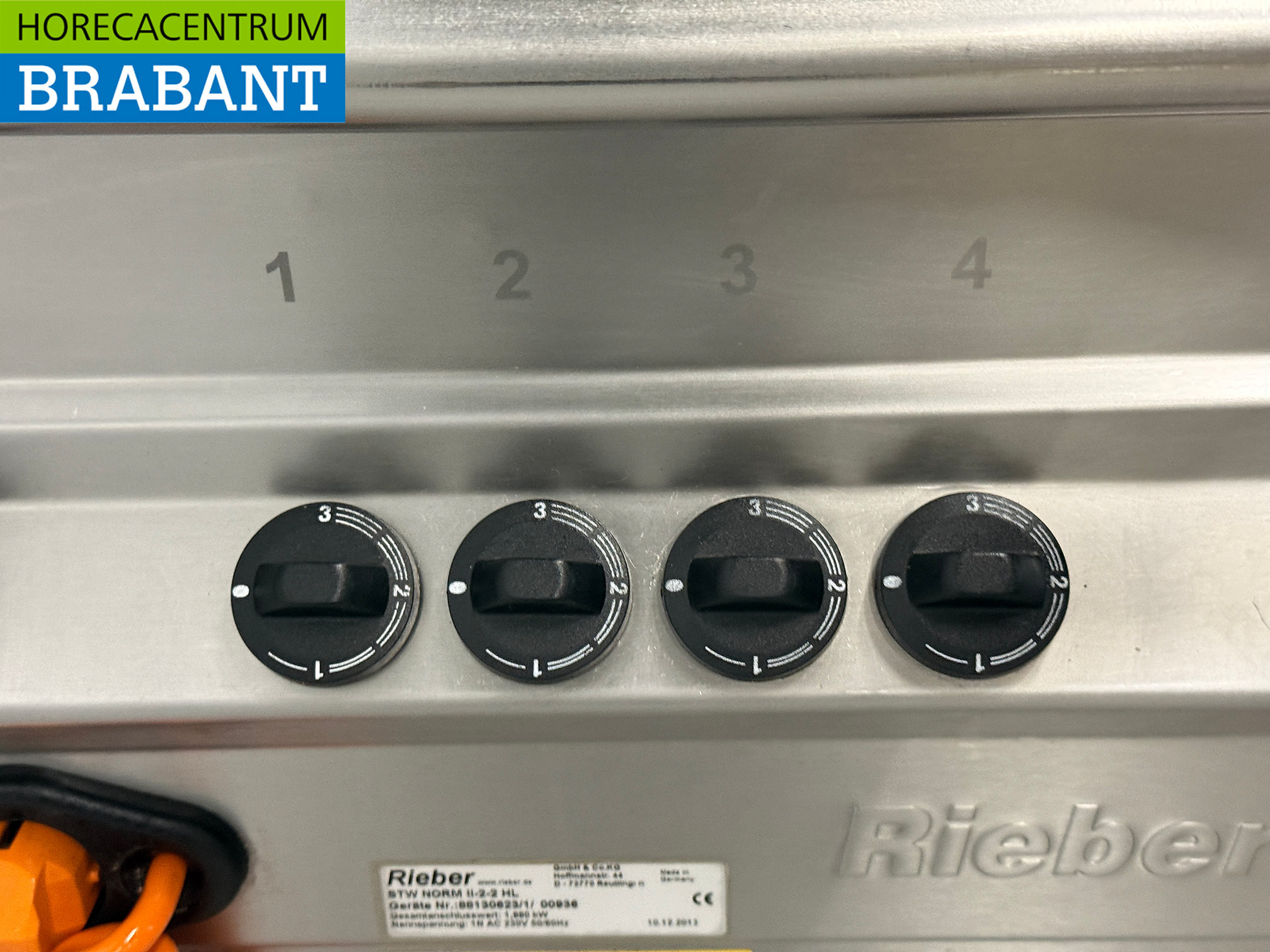 RVS Rieber Verrijdbare Bain-Marie 2 x 1/1 GN met warmhoudkast 230V Horeca - Afbeelding 6