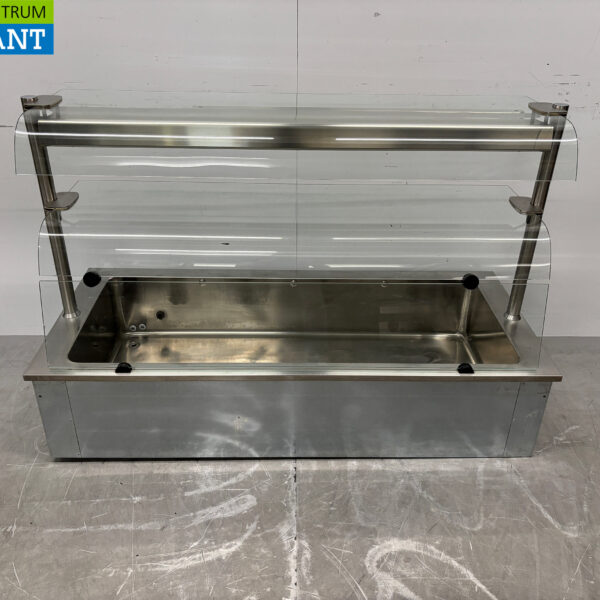 RVS Inbouw Bain Marie 4 x 1/1 GN 146 cm 230V Horeca