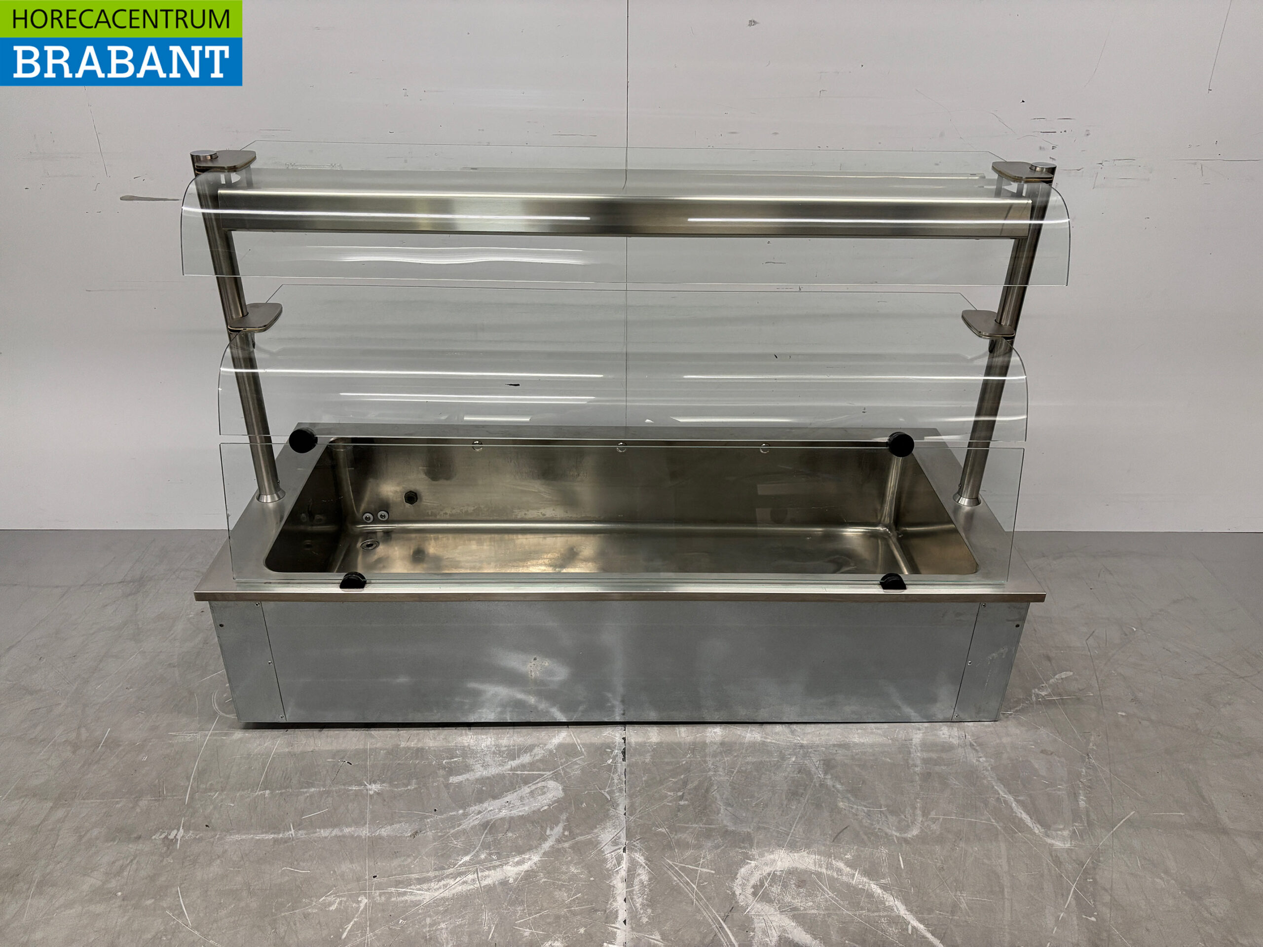 RVS Inbouw Bain Marie 4 x 1/1 GN 146 cm 230V Horeca