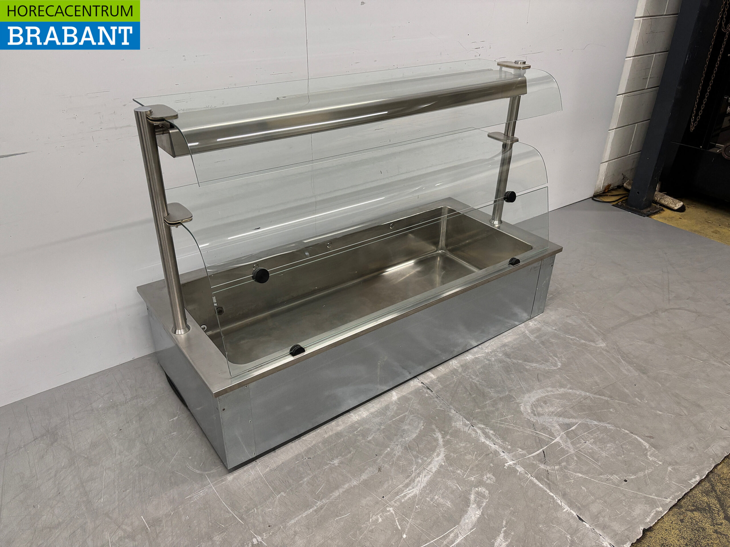 RVS Inbouw Bain Marie 4 x 1/1 GN 146 cm 230V Horeca - Afbeelding 4